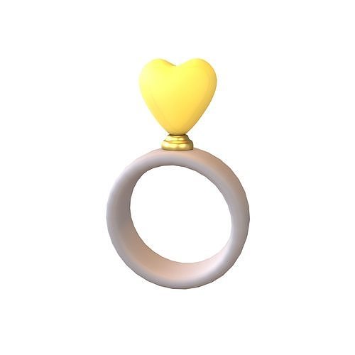 Wedding Rings Icon V1 004 Low-poly 3D model