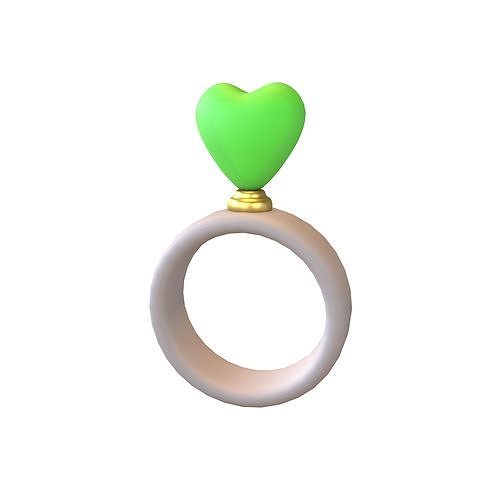 Wedding Rings Icon V1 005 Low-poly 3D model