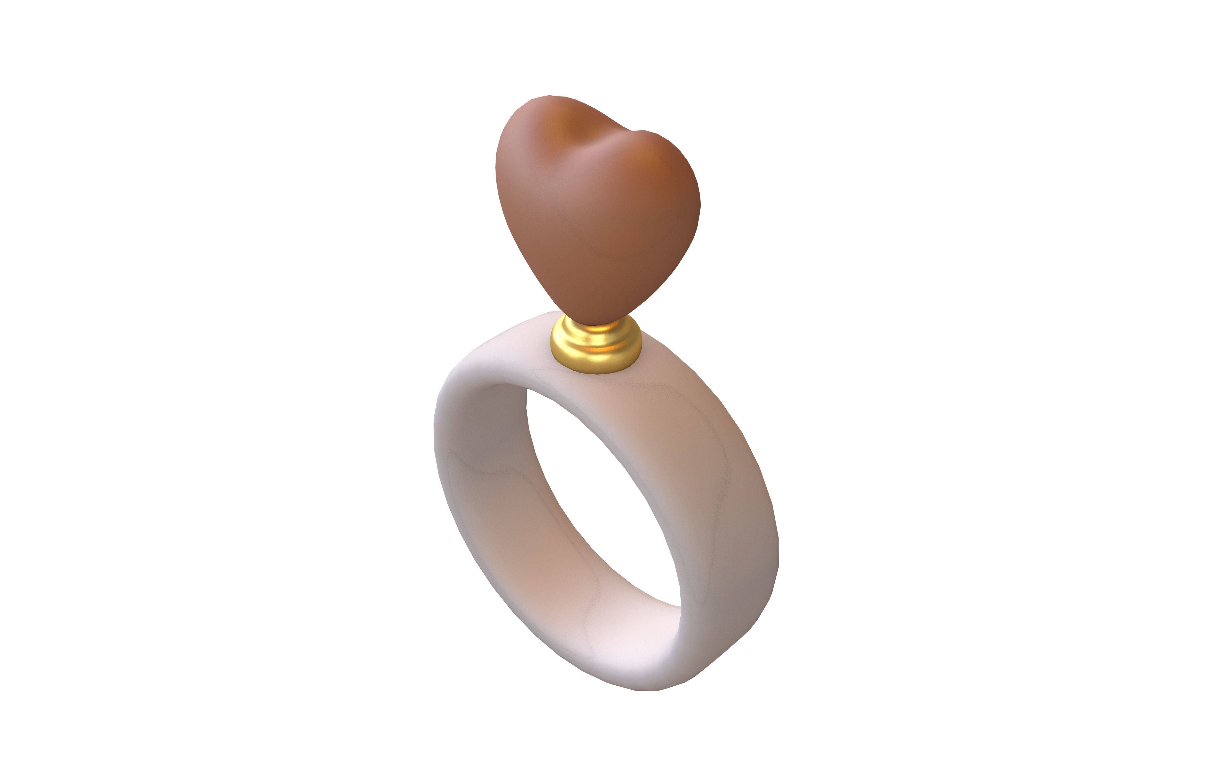 3D model Wedding Rings Icon V1 008 VR / AR / low-poly | CGTrader
