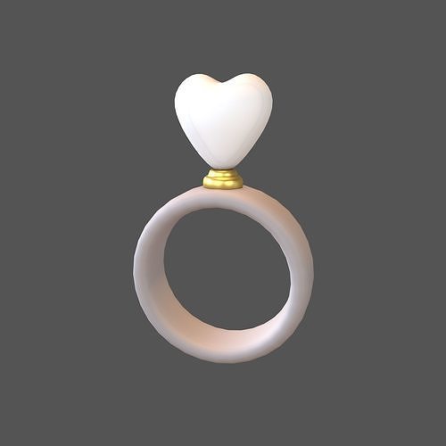 Wedding Rings Icon V1 010 Low-poly 3D model