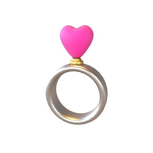 Wedding Rings Icon V1 011 Low-poly 3D model