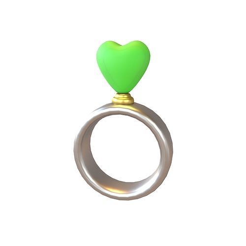 Wedding Rings Icon V1 015 Low-poly 3D model