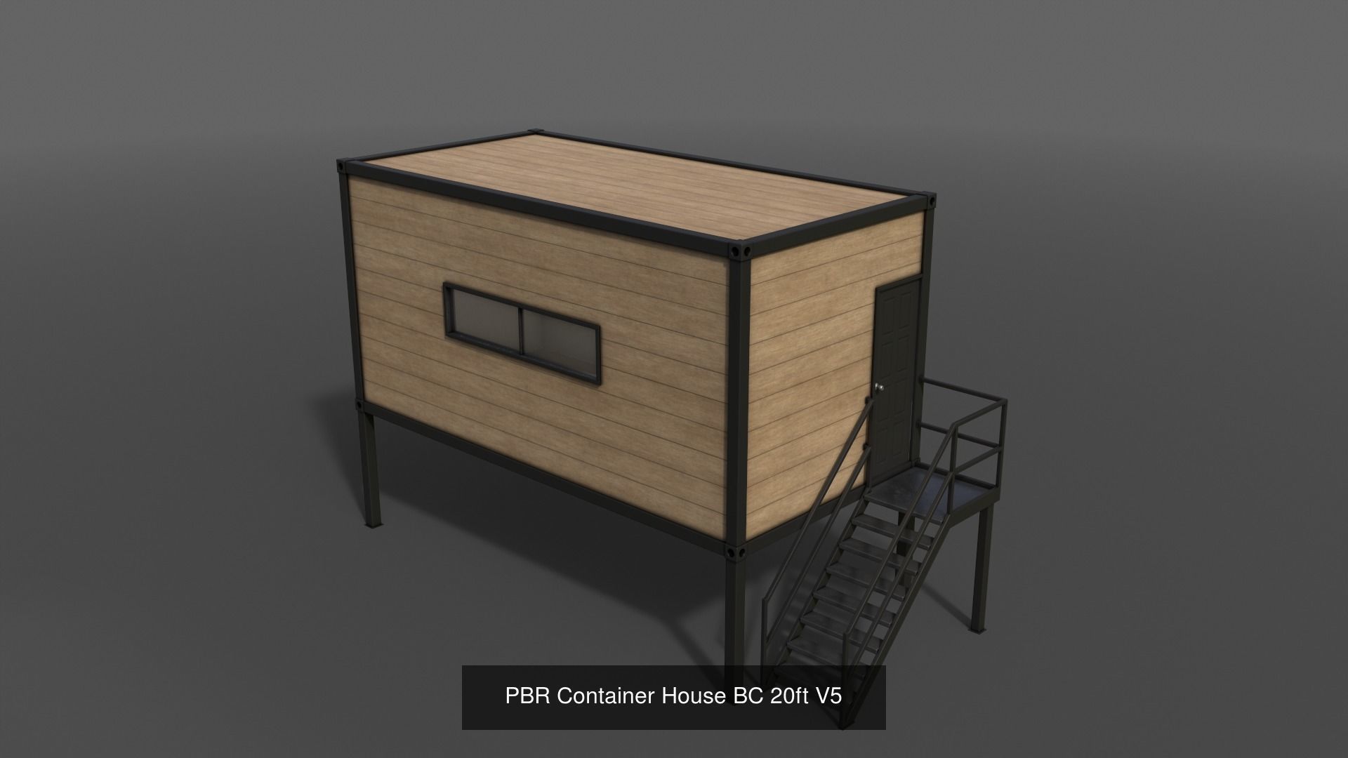 PBR Container House BC 3D Model Collection_11