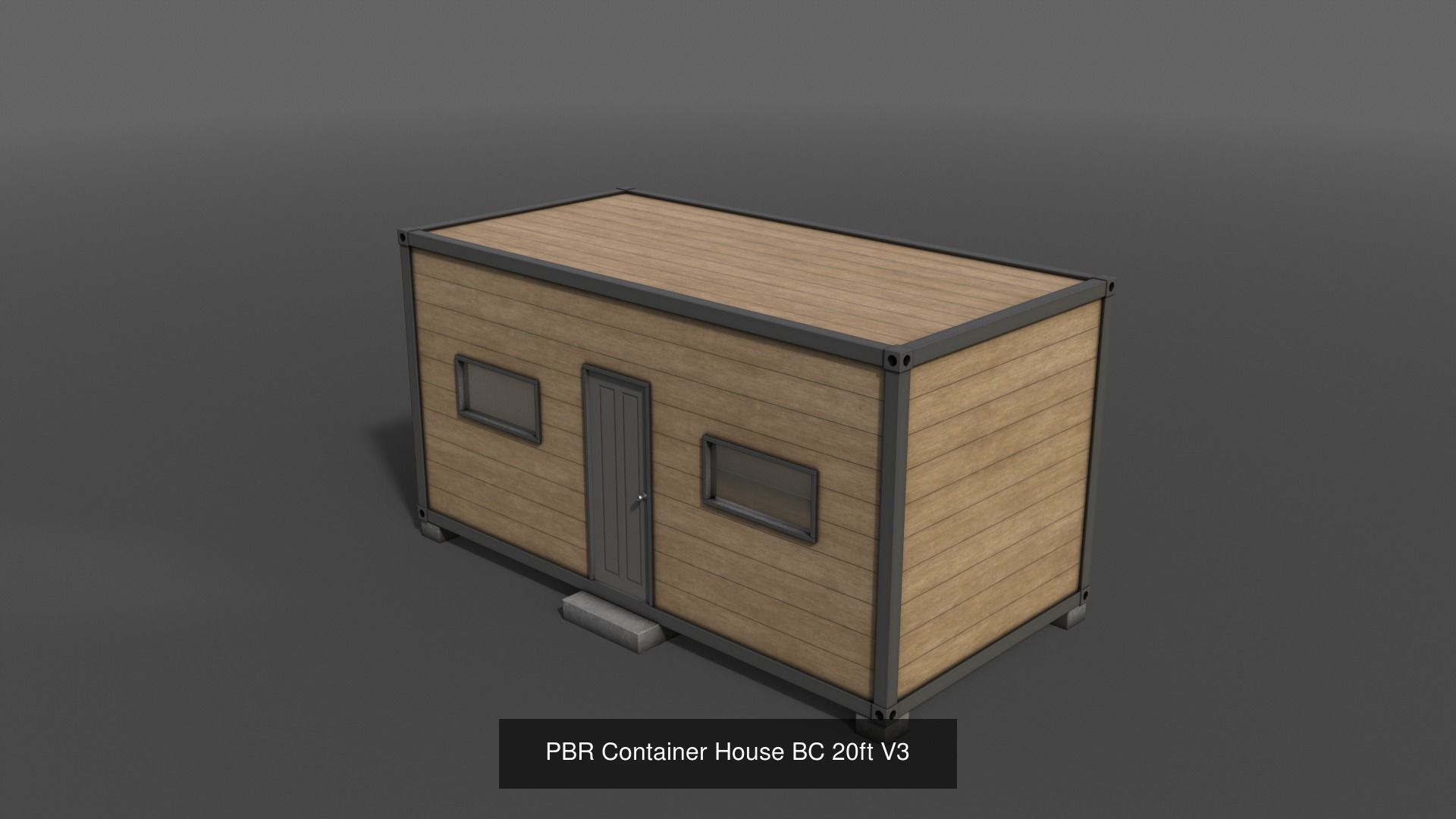 PBR Container House BC 3D Model Collection_9