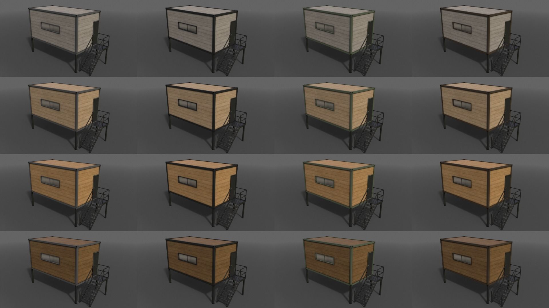 PBR Container House BC 3D Model Collection_16