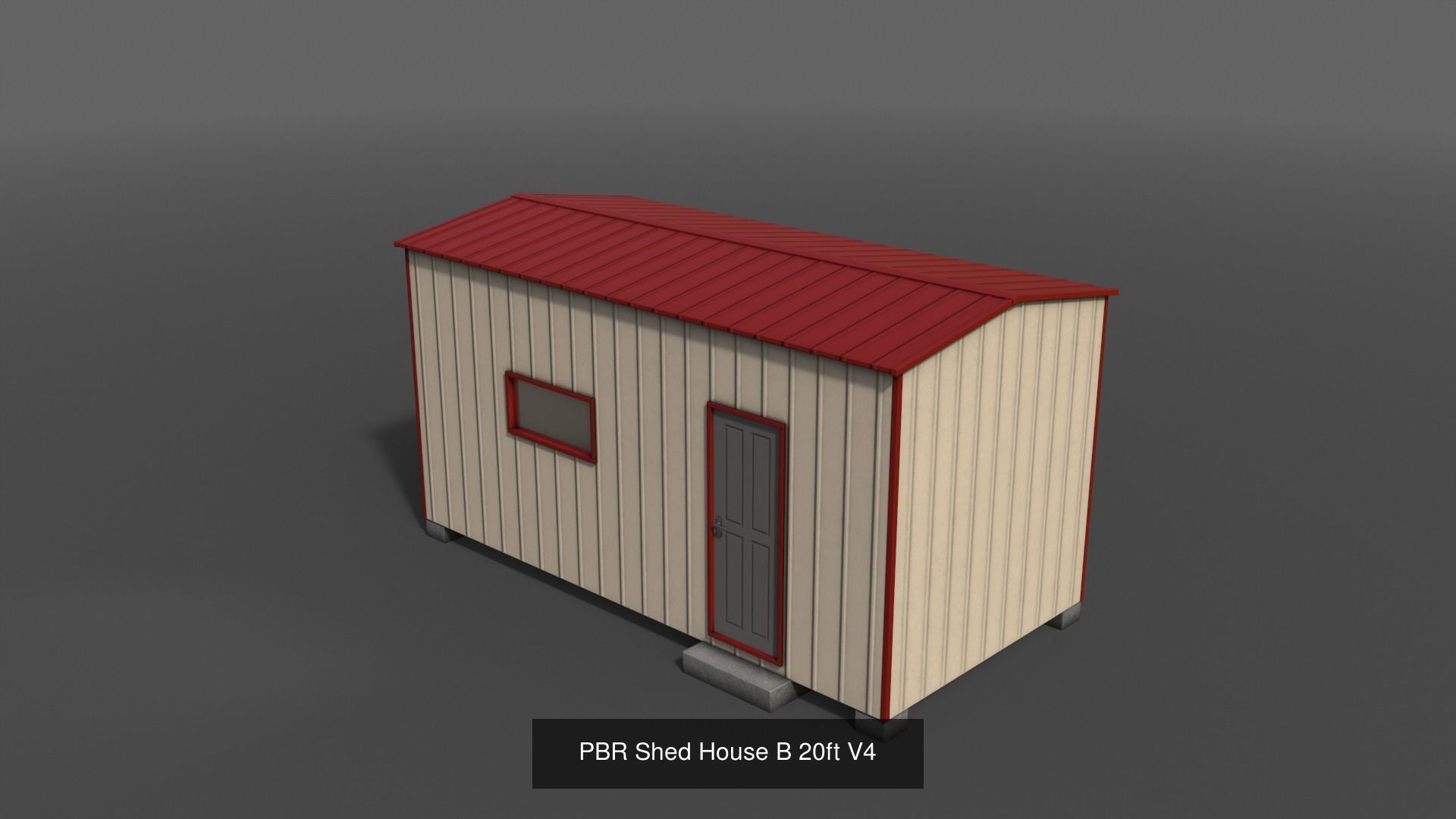 PBR Shed House B 3D Model Collection_10