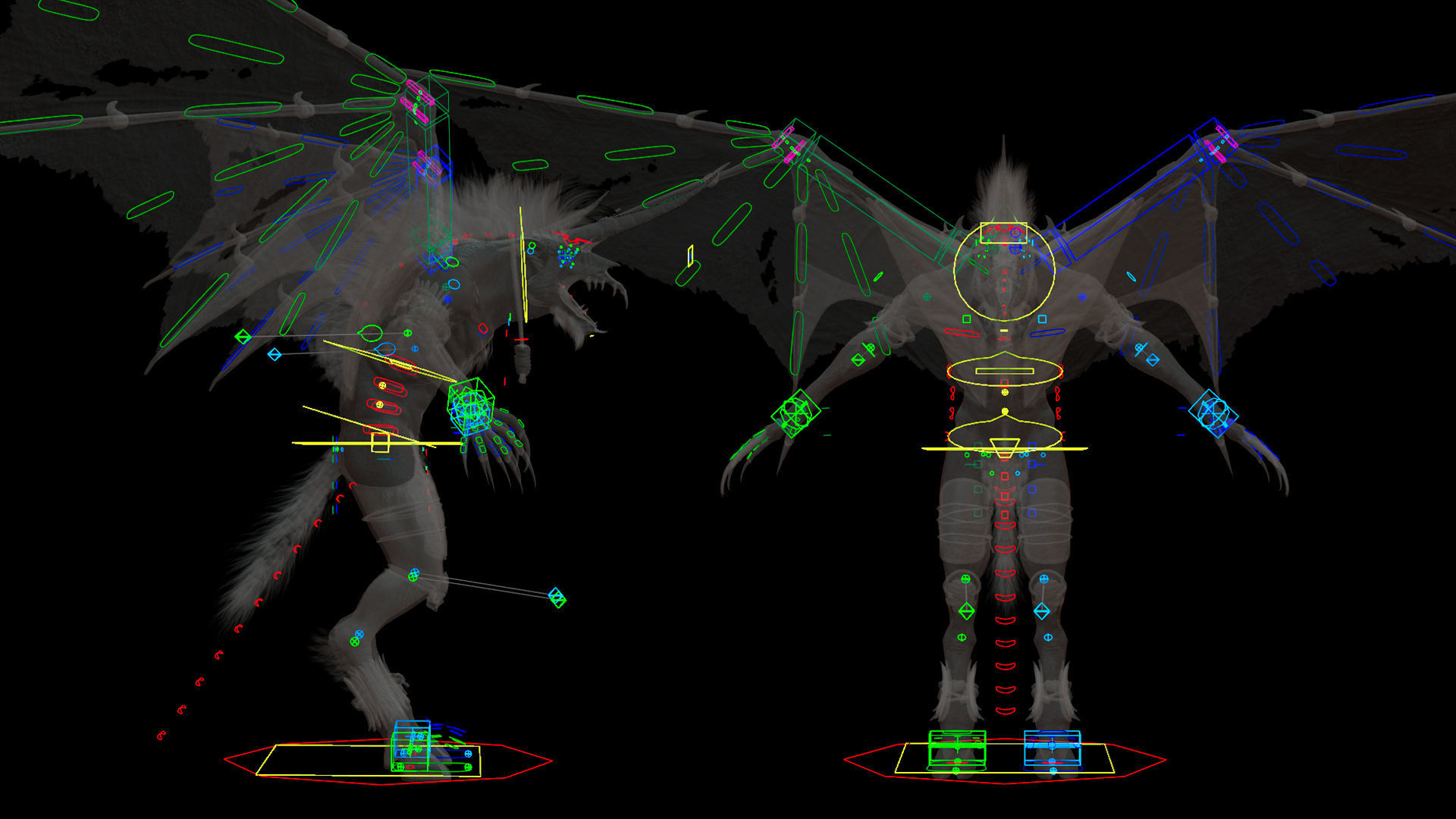 Flying Beasts Bundle 3D Model Collection_40