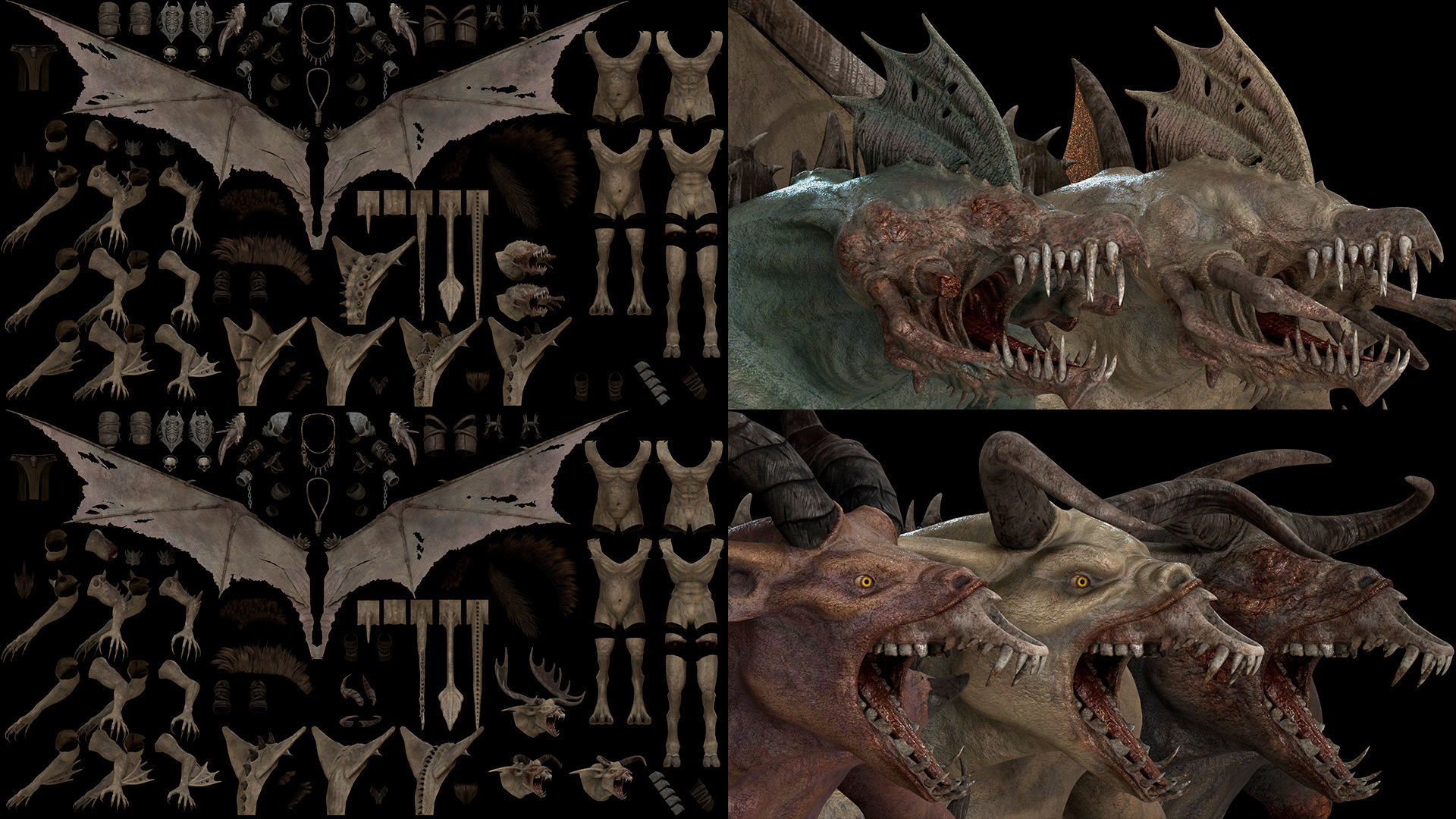 Flying Beasts Bundle 3D Model Collection_15