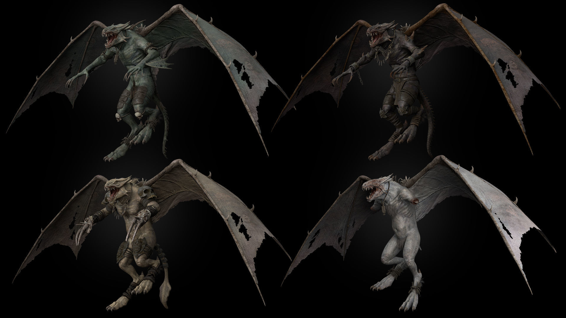 Flying Beasts Bundle 3D Model Collection_44