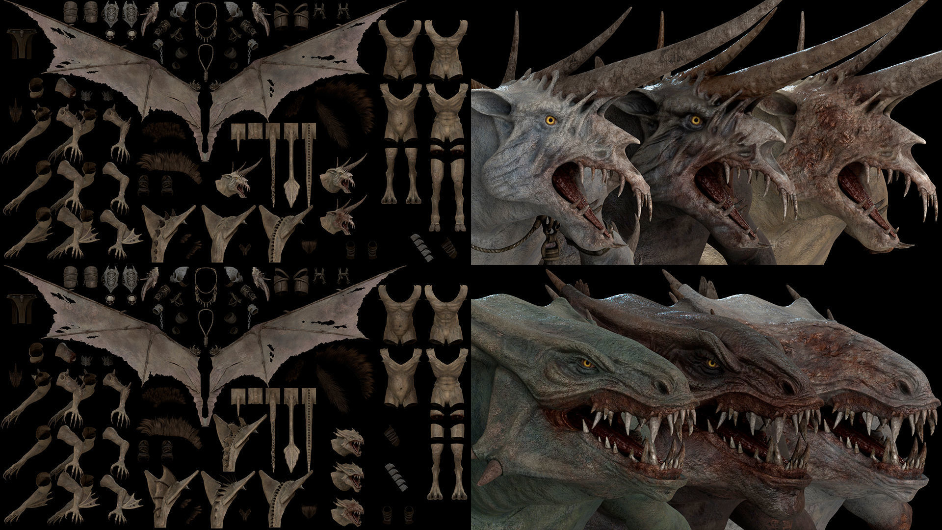 Flying Beasts Bundle 3D Model Collection_14