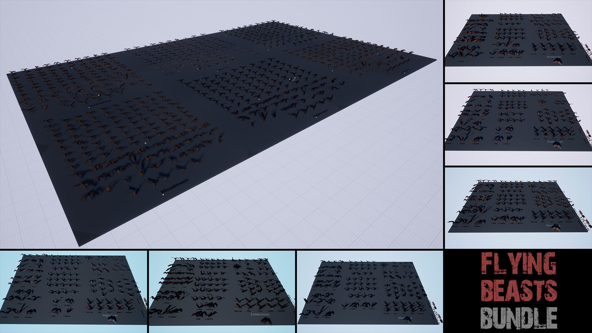 Flying Beasts Bundle 3D Model Collection_68