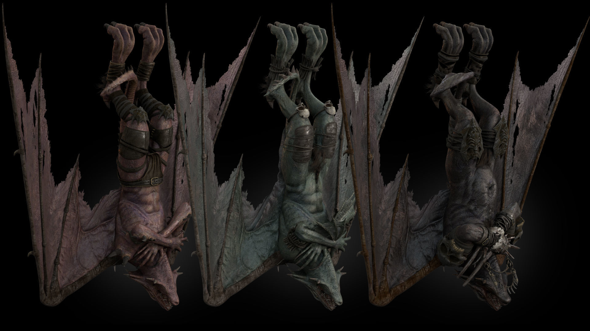 Flying Beasts Bundle 3D Model Collection_45