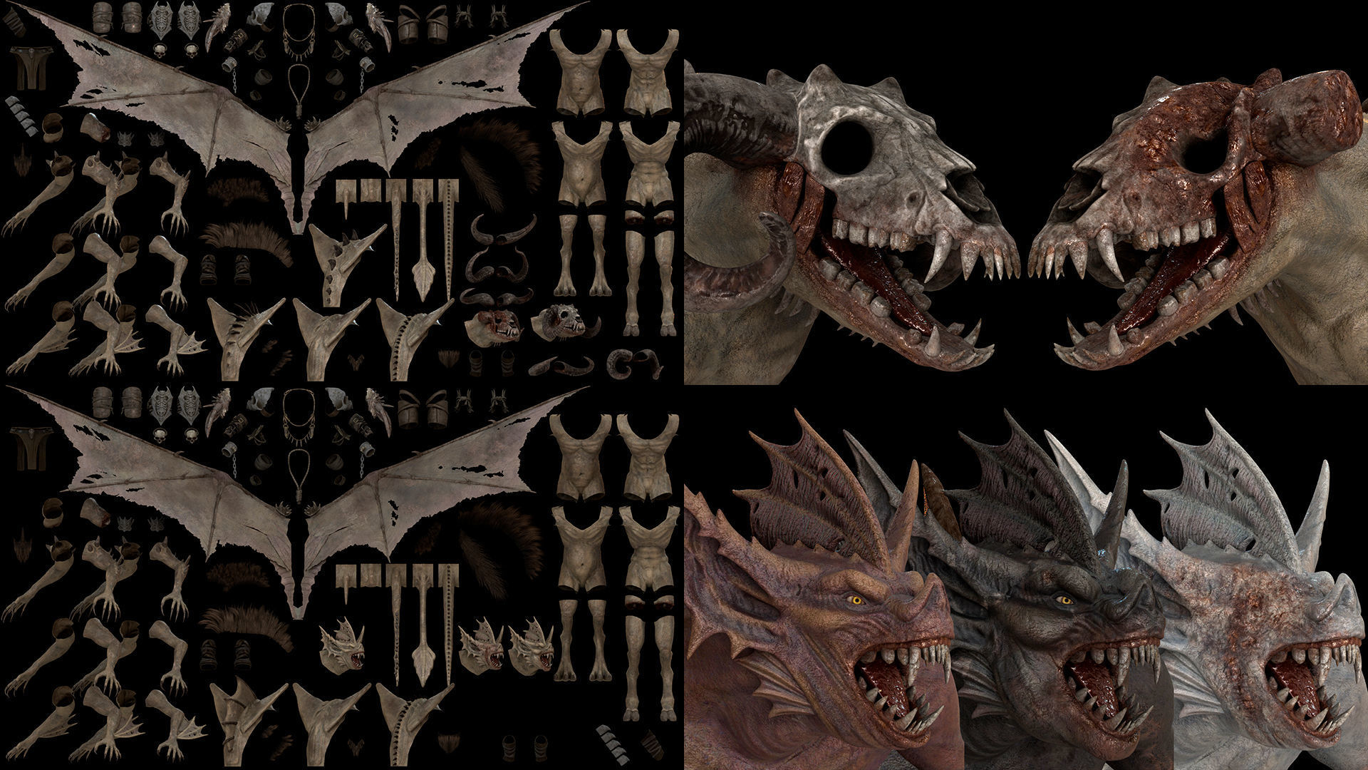 Flying Beasts Bundle 3D Model Collection_13