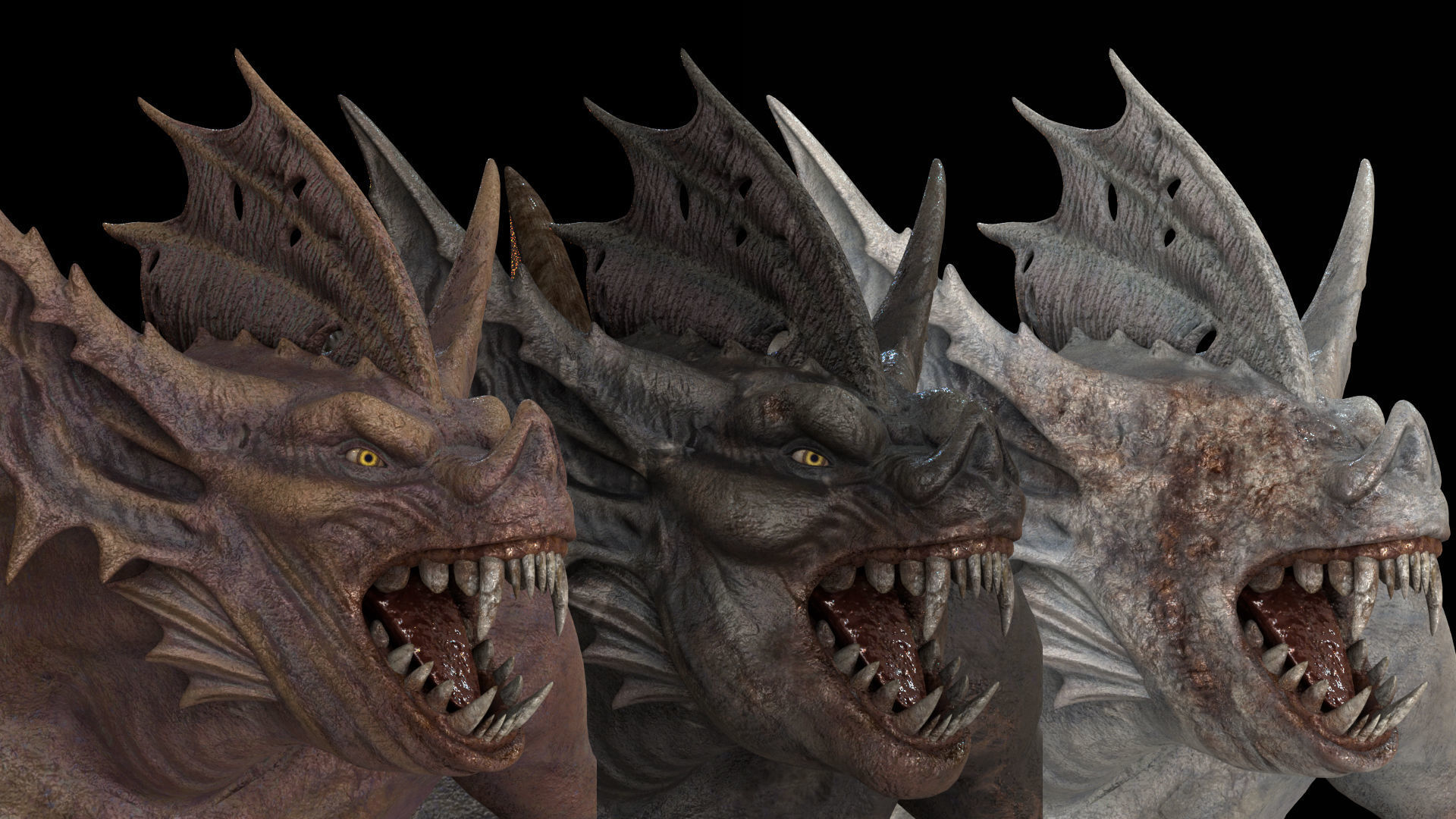 Flying Beasts Bundle 3D Model Collection_28