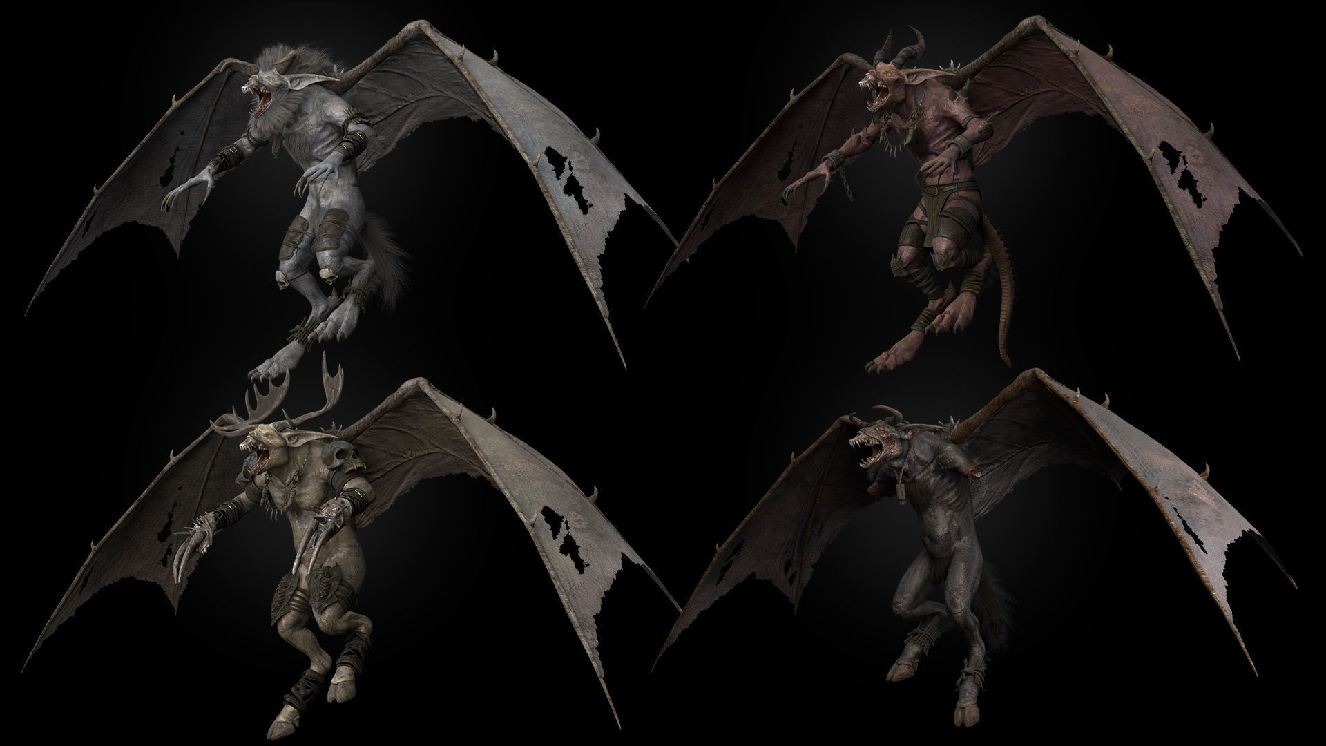 Flying Beasts Bundle 3D Model Collection_63