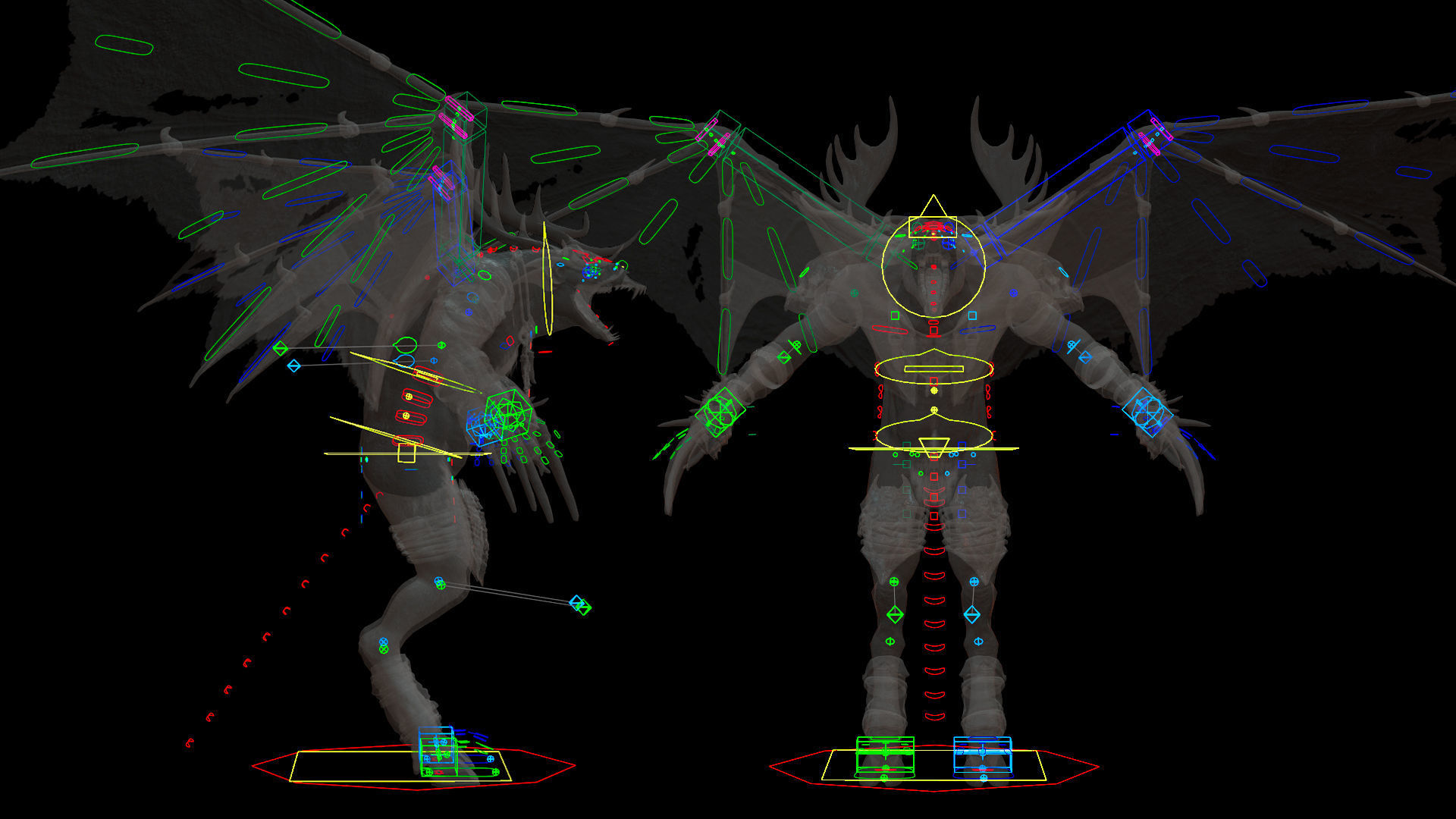 Flying Beasts Bundle 3D Model Collection_67