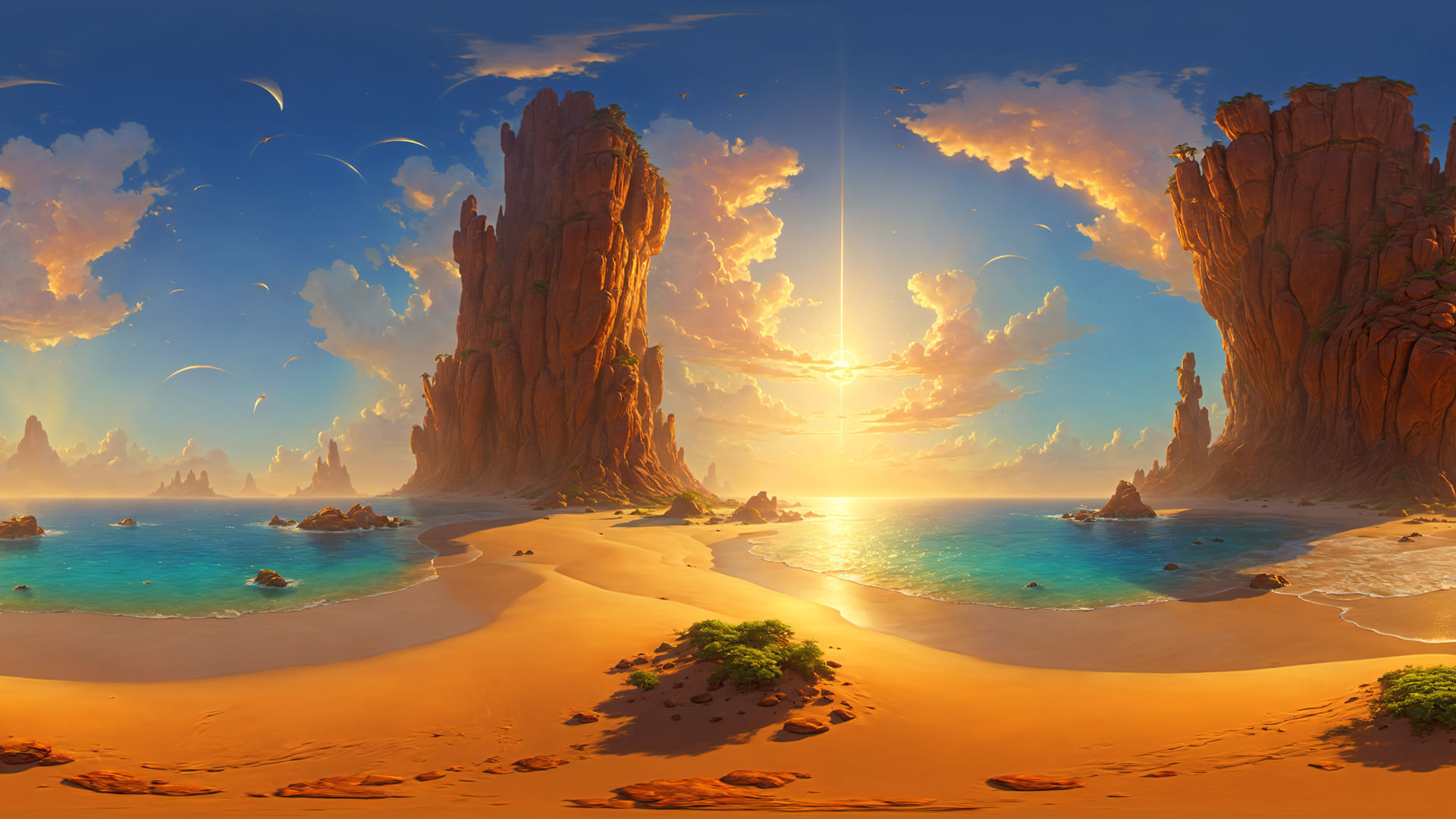 HDRI Alien Worlds Low-poly 3D model_11