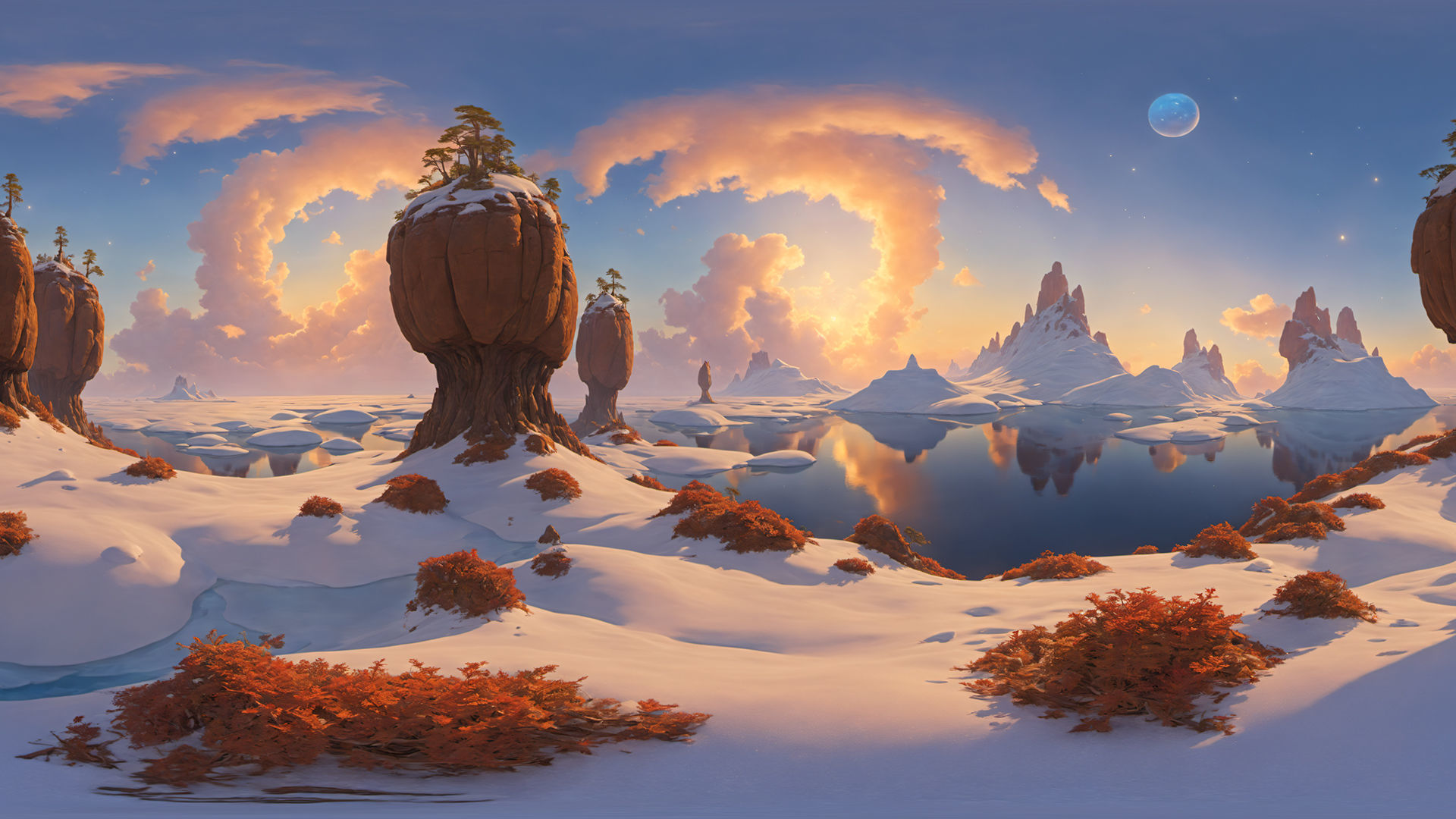 HDRI Alien Worlds Low-poly 3D model_3