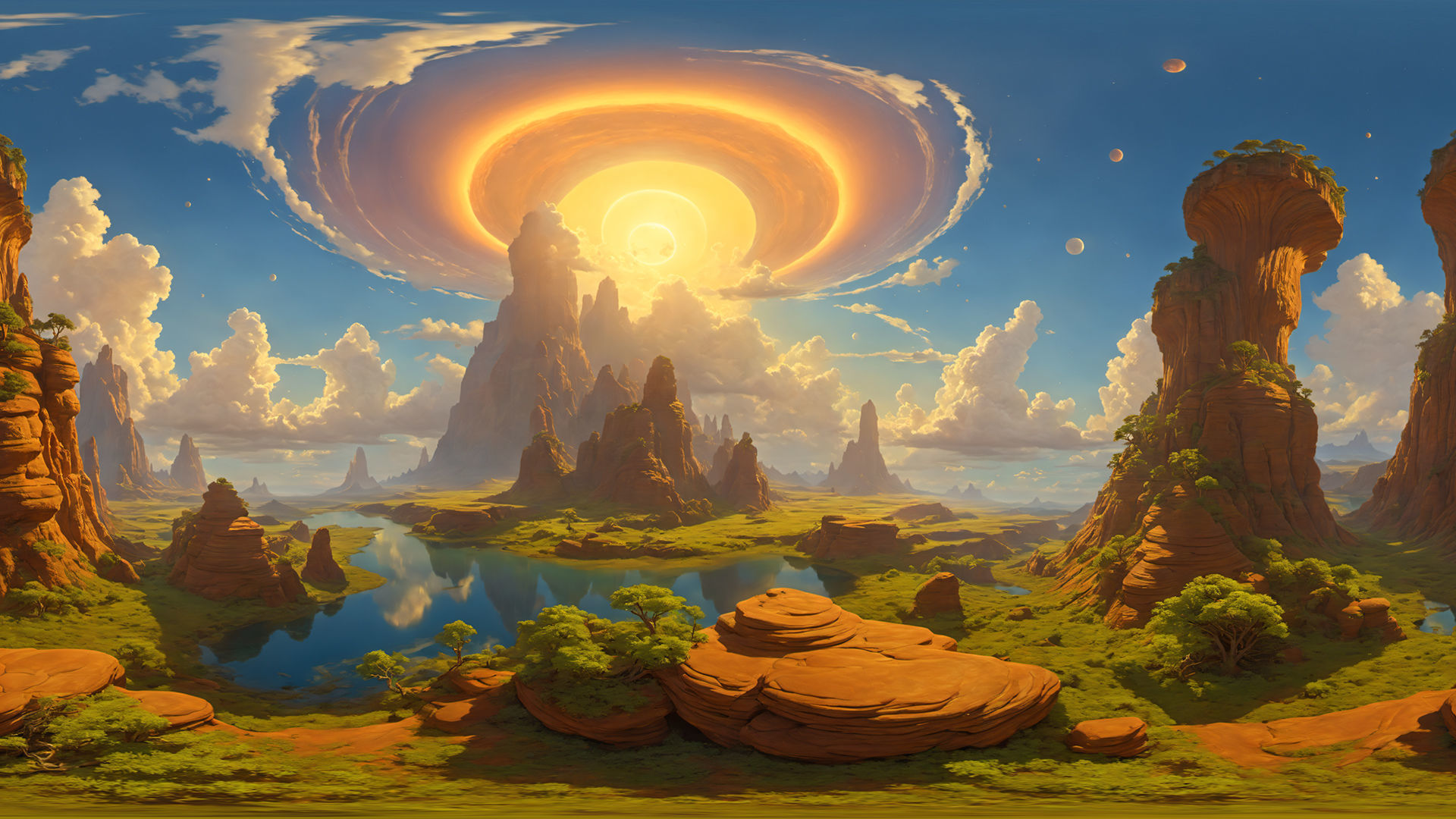 HDRI Alien Worlds Low-poly 3D model_7