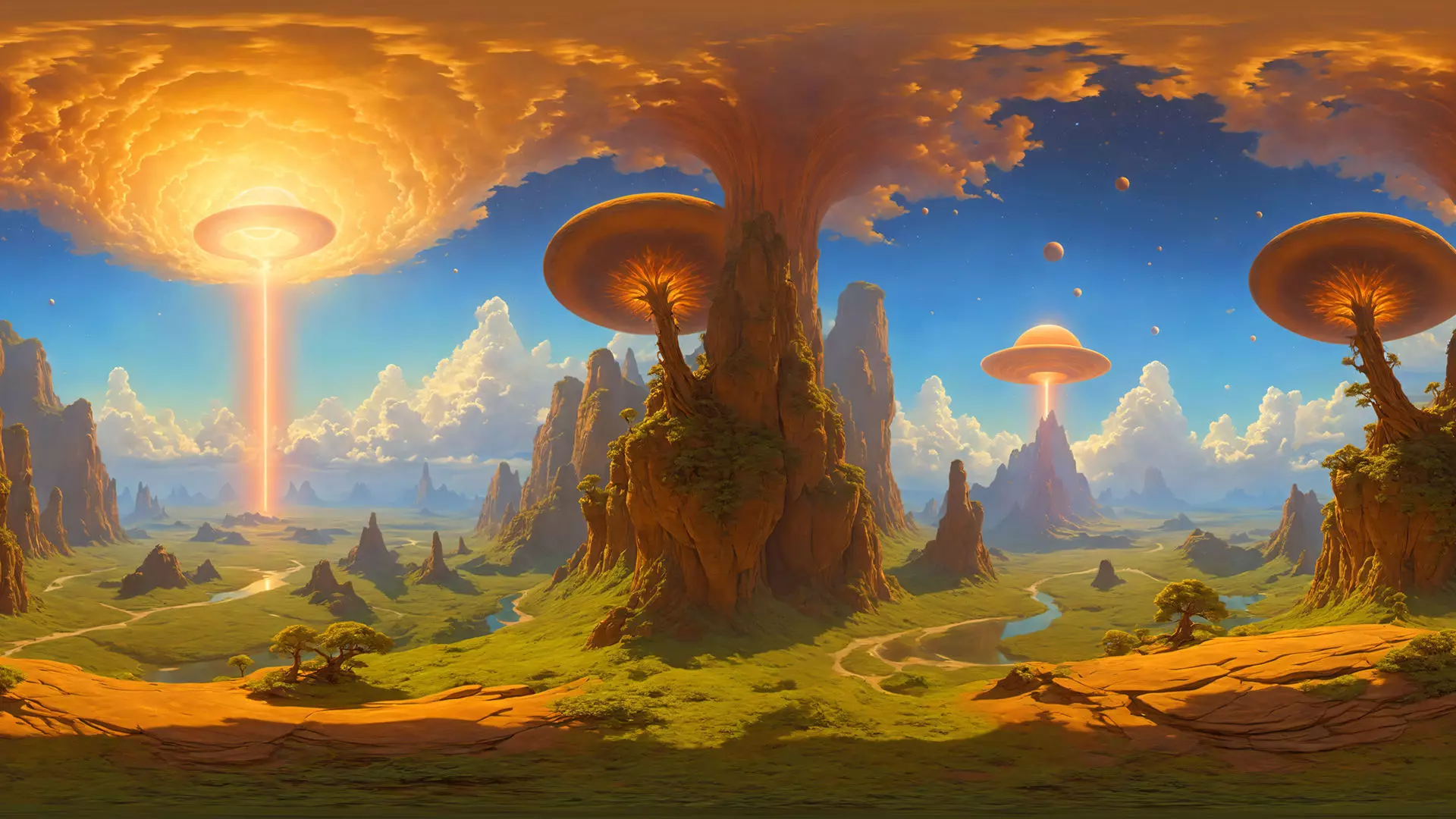 HDRI Alien Worlds Low-poly 3D model_0