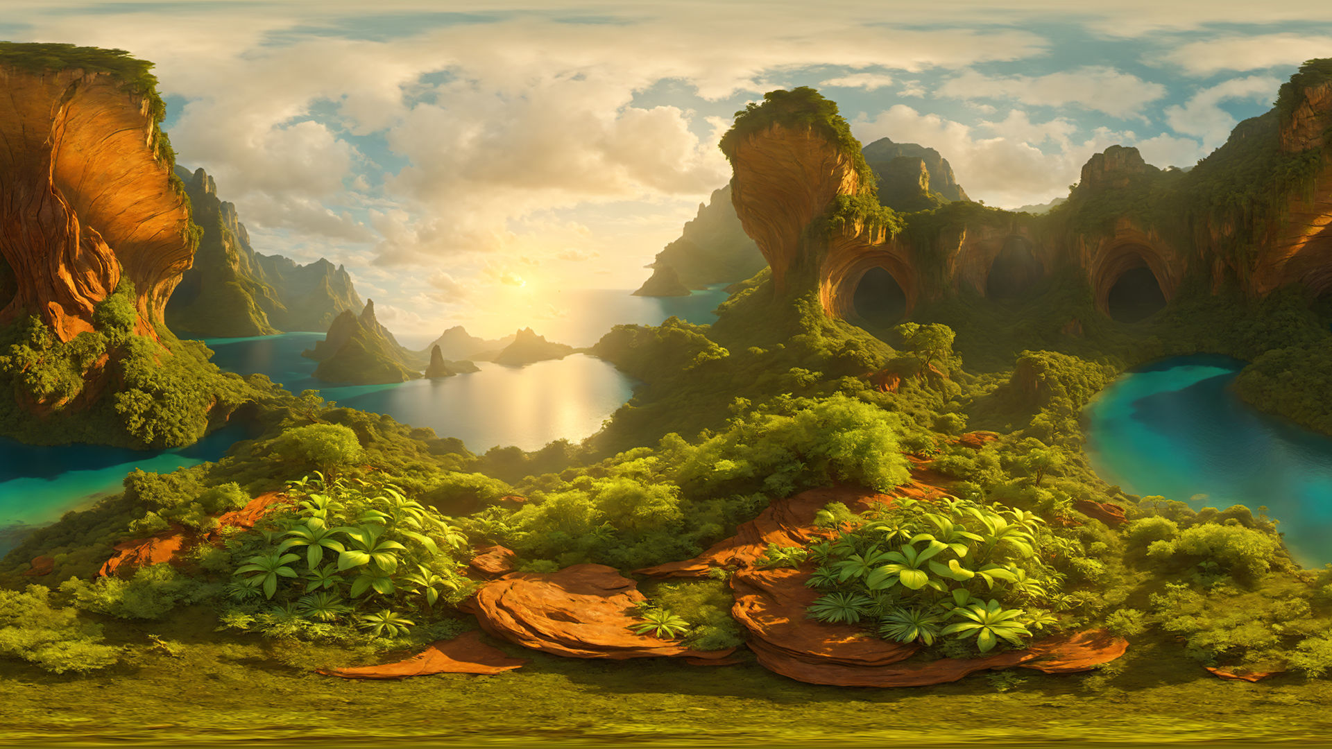 HDRI Alien Worlds Low-poly 3D model_15