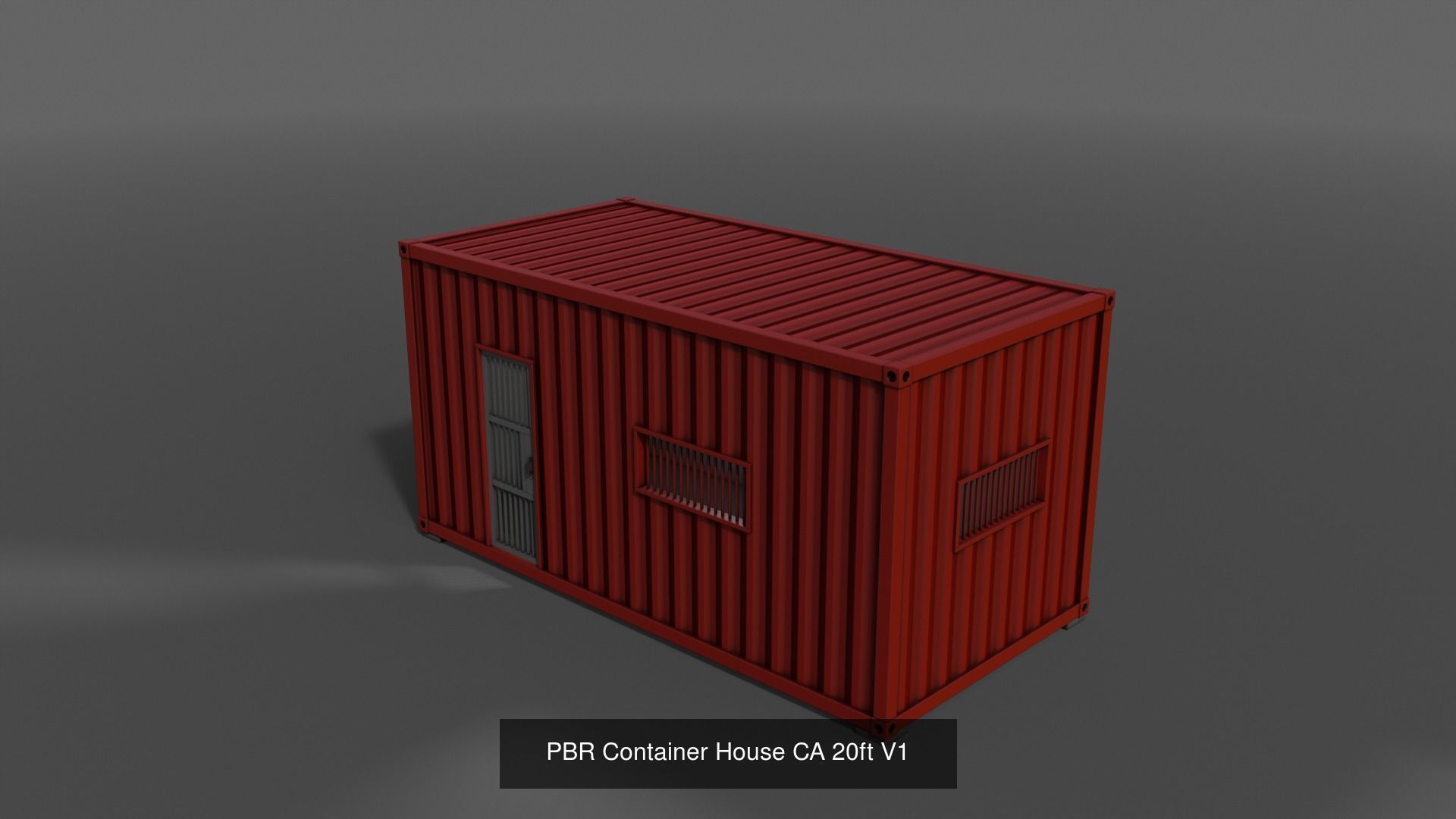 PBR Container House CA CC 3D Model Collection_13