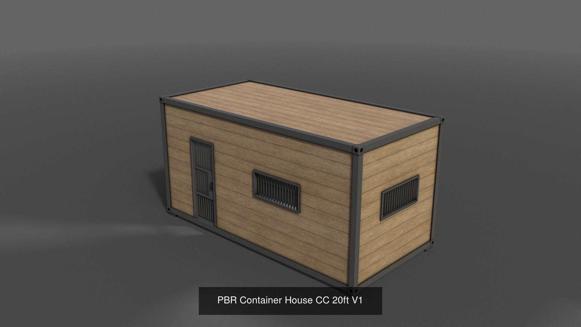 PBR Container House CA CC 3D Model Collection_18