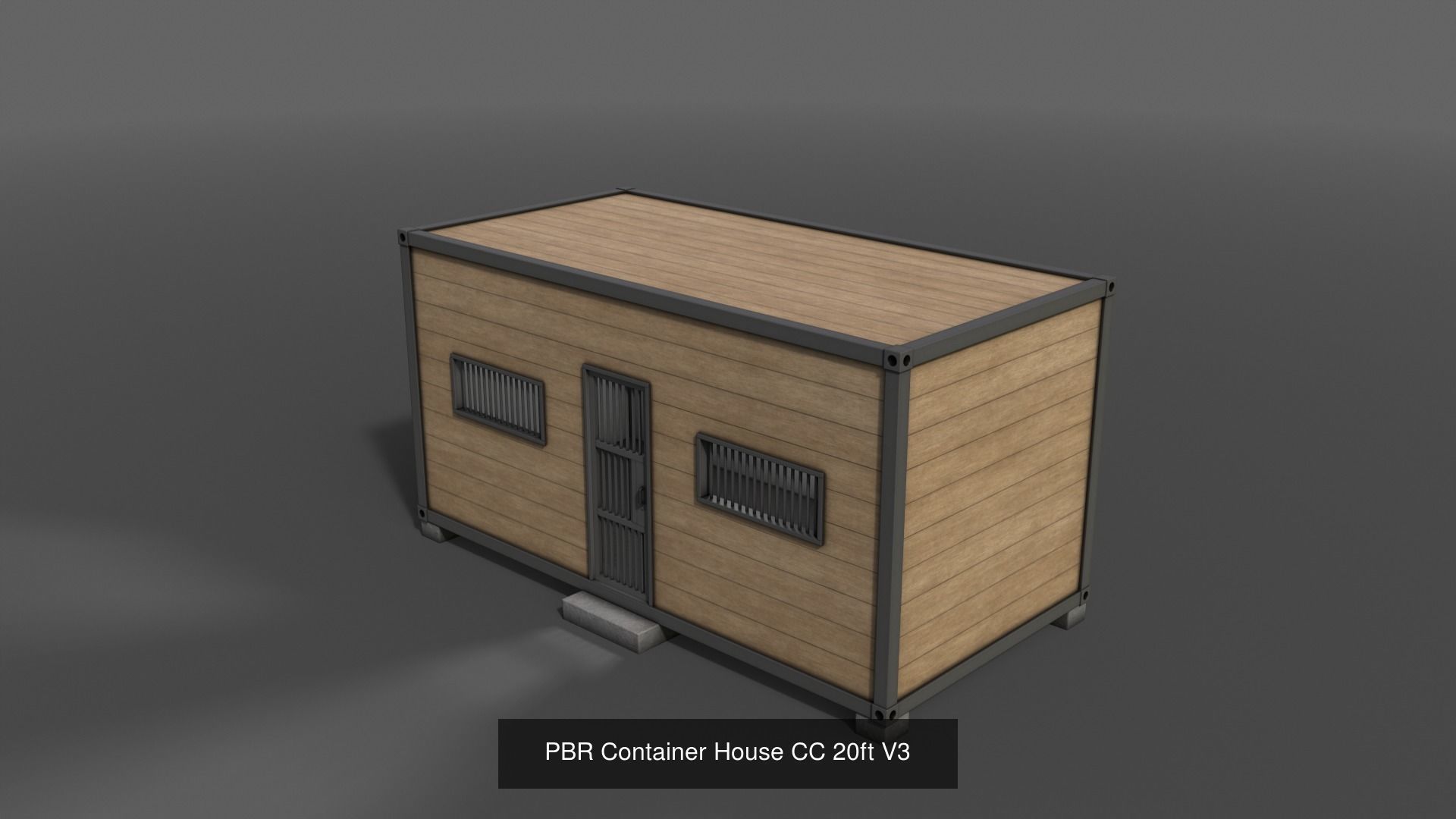 PBR Container House CA CC 3D Model Collection_20