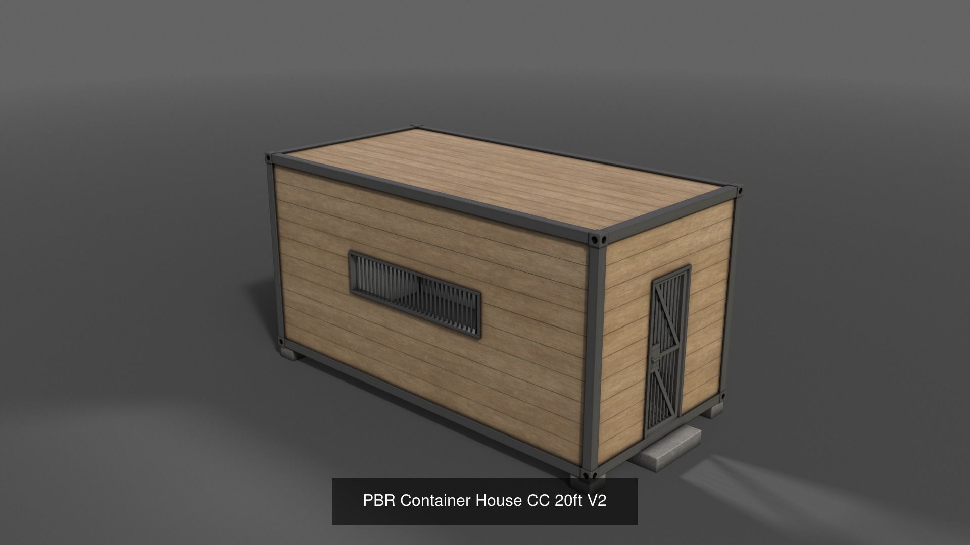 PBR Container House CA CC 3D Model Collection_19