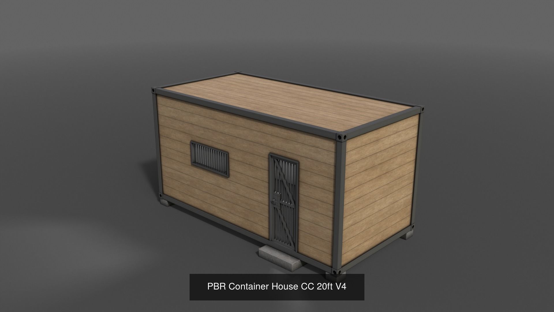 PBR Container House CA CC 3D Model Collection_21