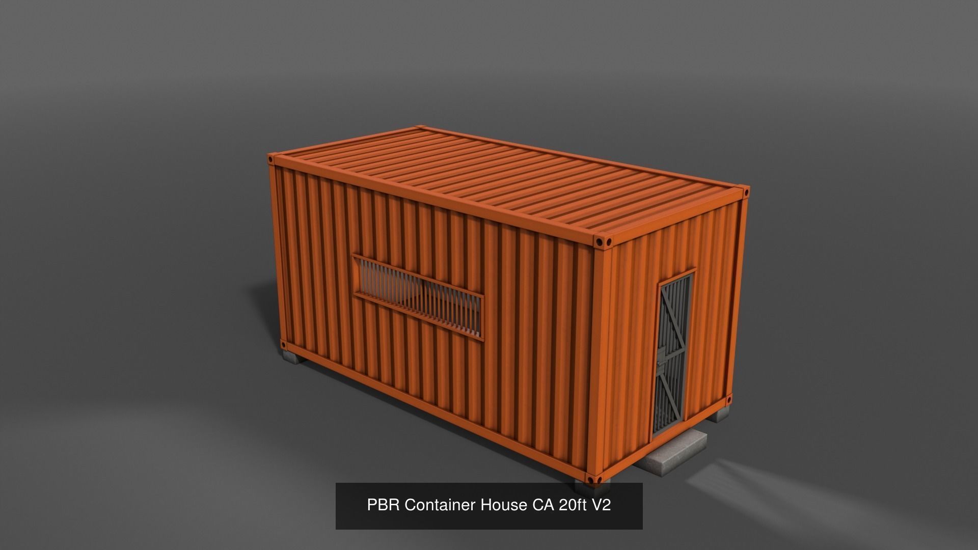 PBR Container House CA CC 3D Model Collection_14