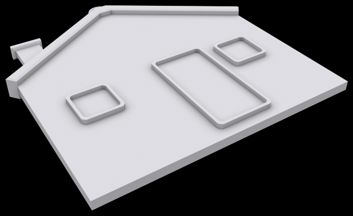 Ornament house 3D print model_1