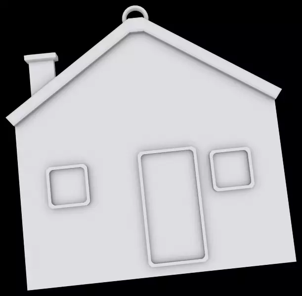 Ornament house 3D print model_0