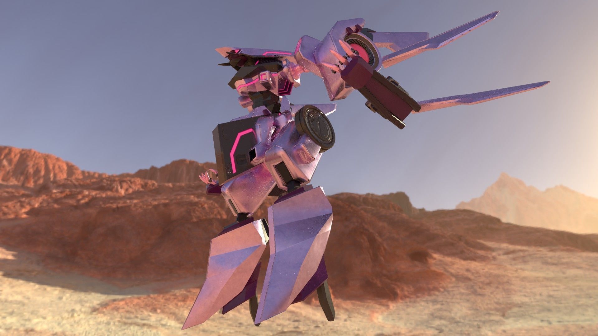 Sci-Fi Character 3D model_4