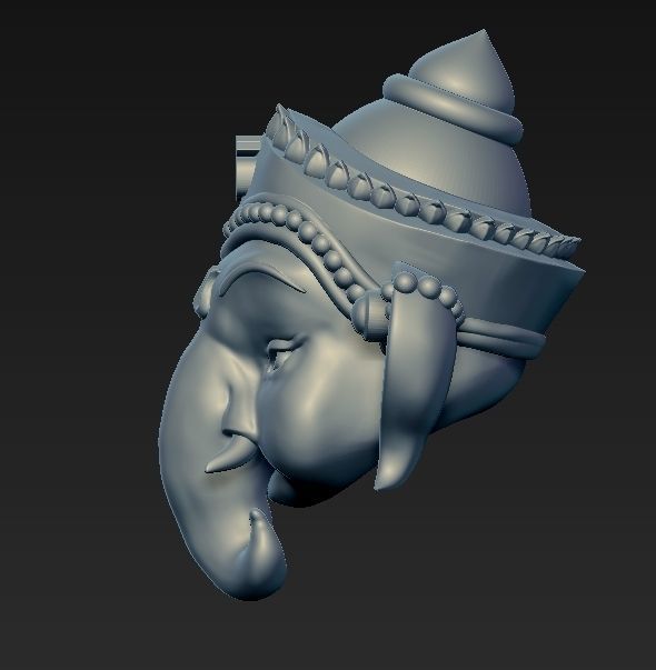 ganesha head for 3d print 3D print model_3