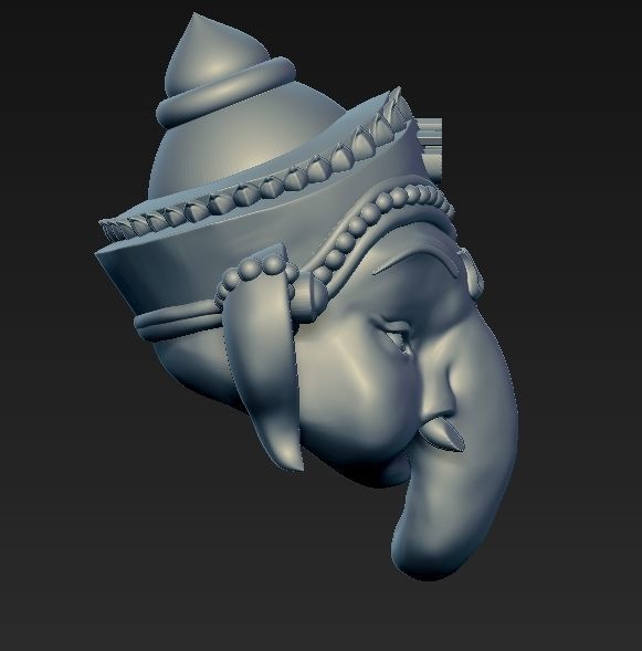 ganesha head for 3d print 3D print model_5