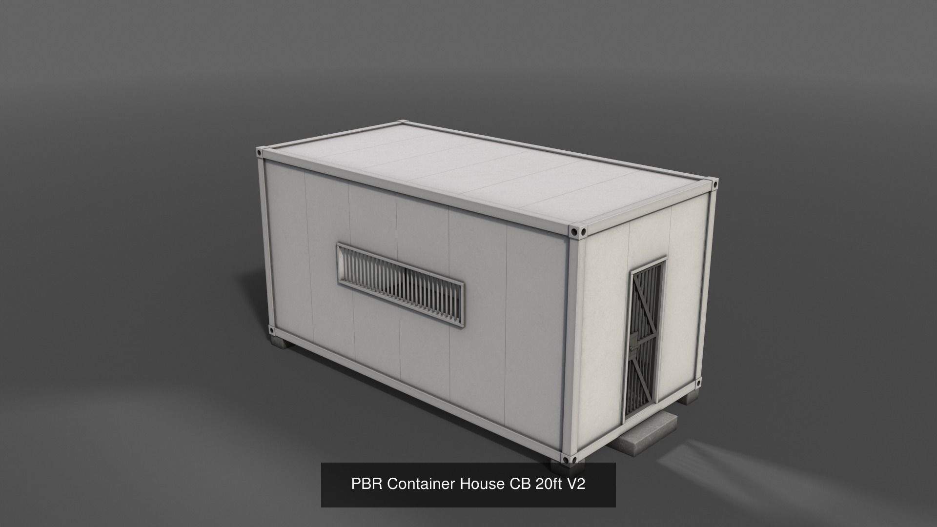 PBR Container House CB and Shed House C 3D Model Collection_14