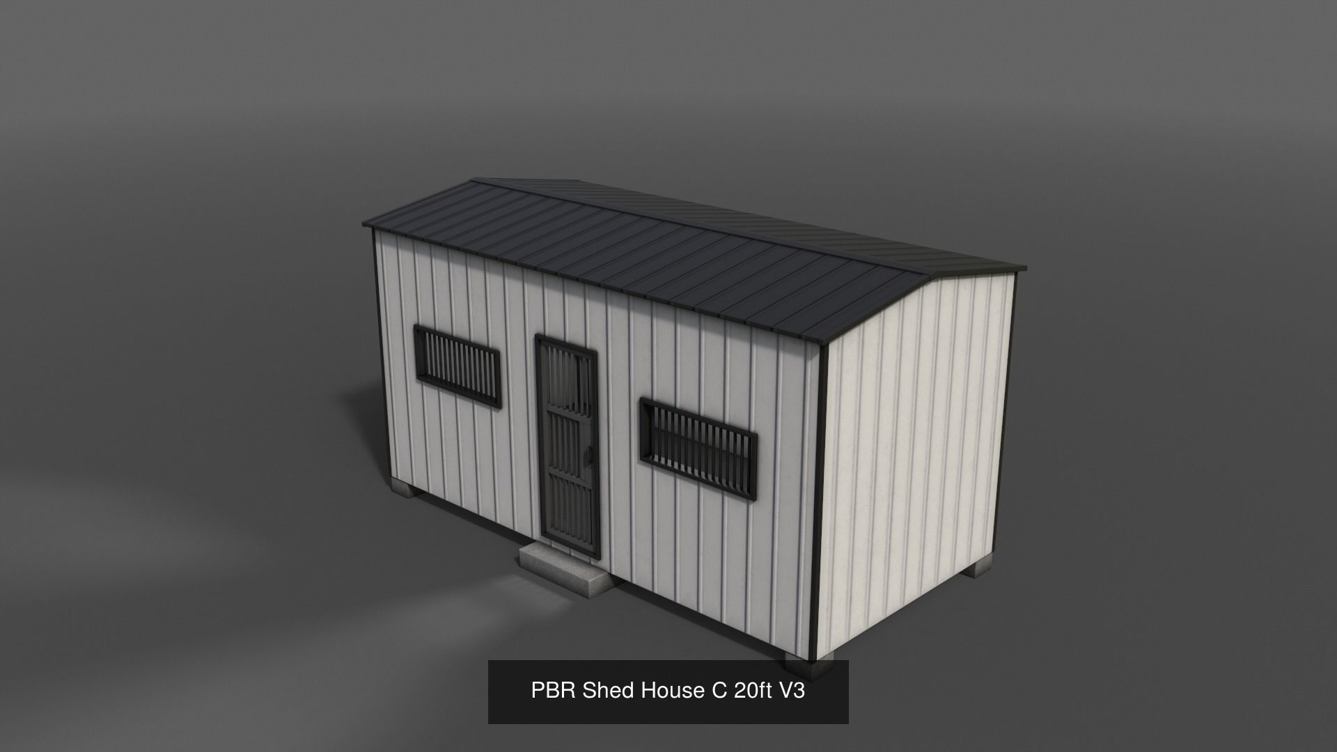 PBR Container House CB and Shed House C 3D Model Collection_20