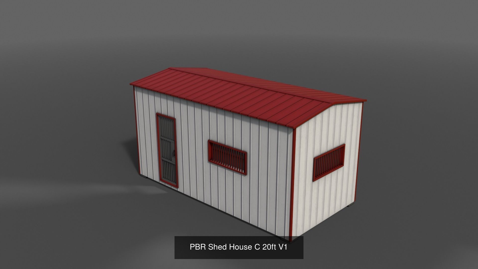 PBR Container House CB and Shed House C 3D Model Collection_18