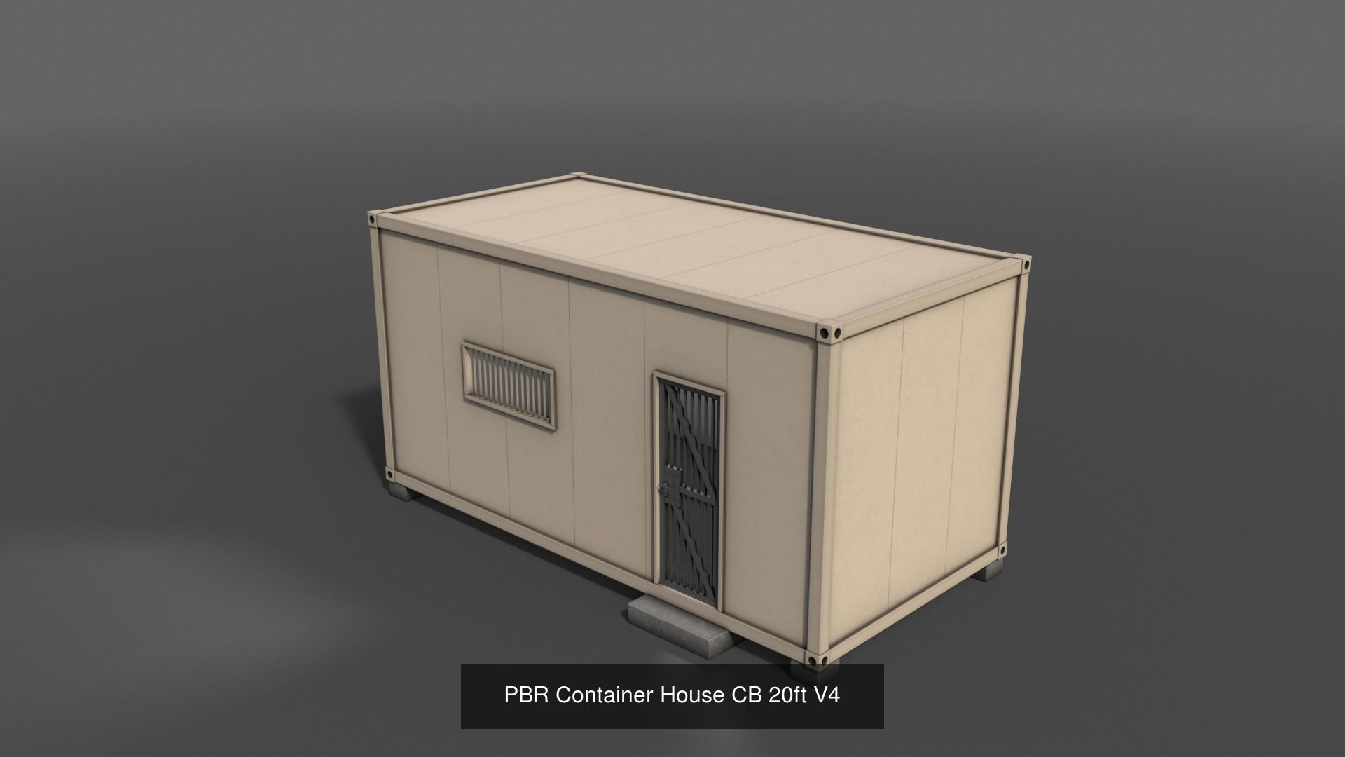 PBR Container House CB and Shed House C 3D Model Collection_16