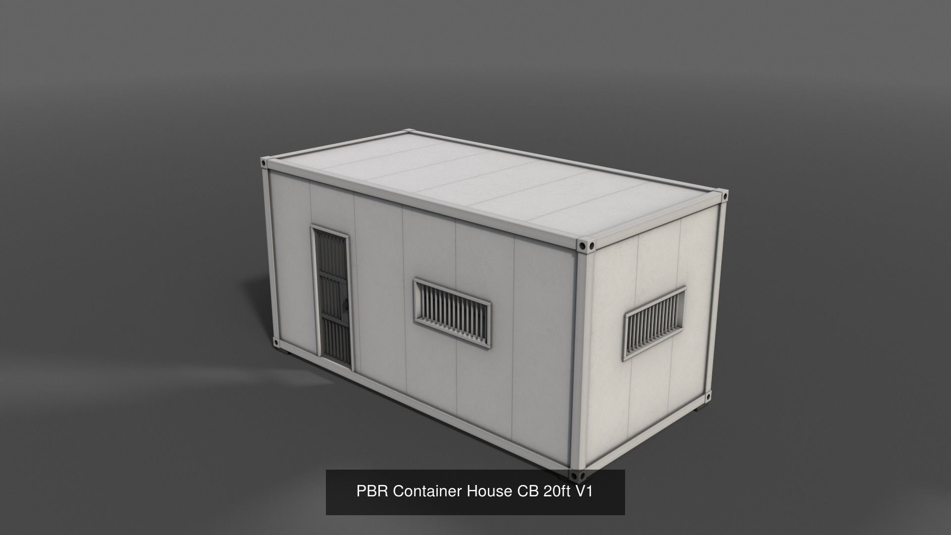 PBR Container House CB and Shed House C 3D Model Collection_13