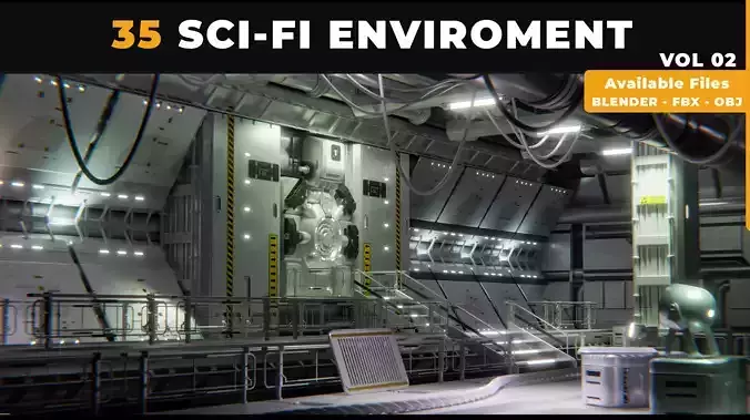 35 SCI-FI ENVIROMENT PANEL KITBASH VOL 02