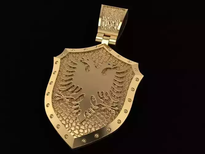 pendant Albanian Eagle 3D print model