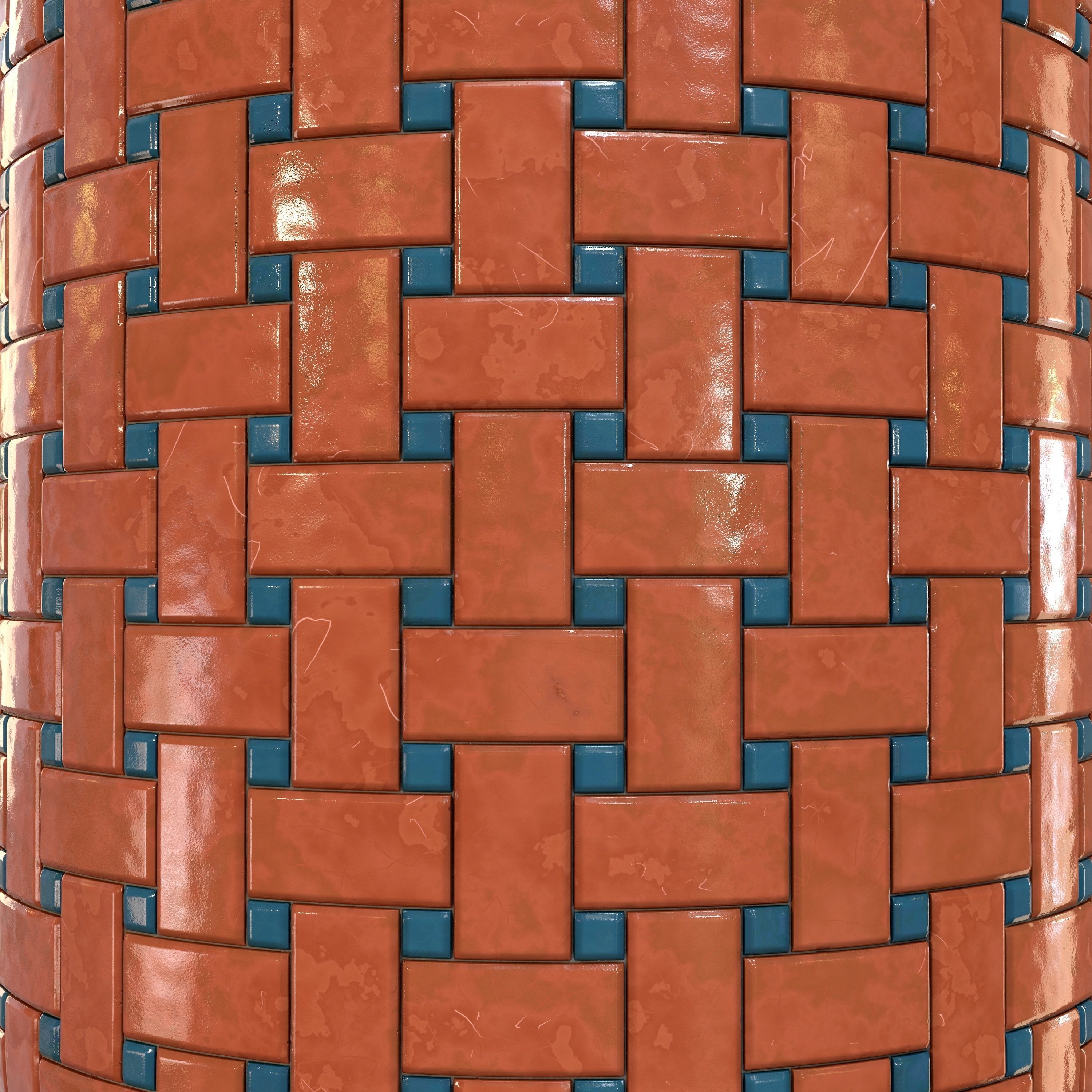 checkerboard tile PBR texture 005 Texture_23