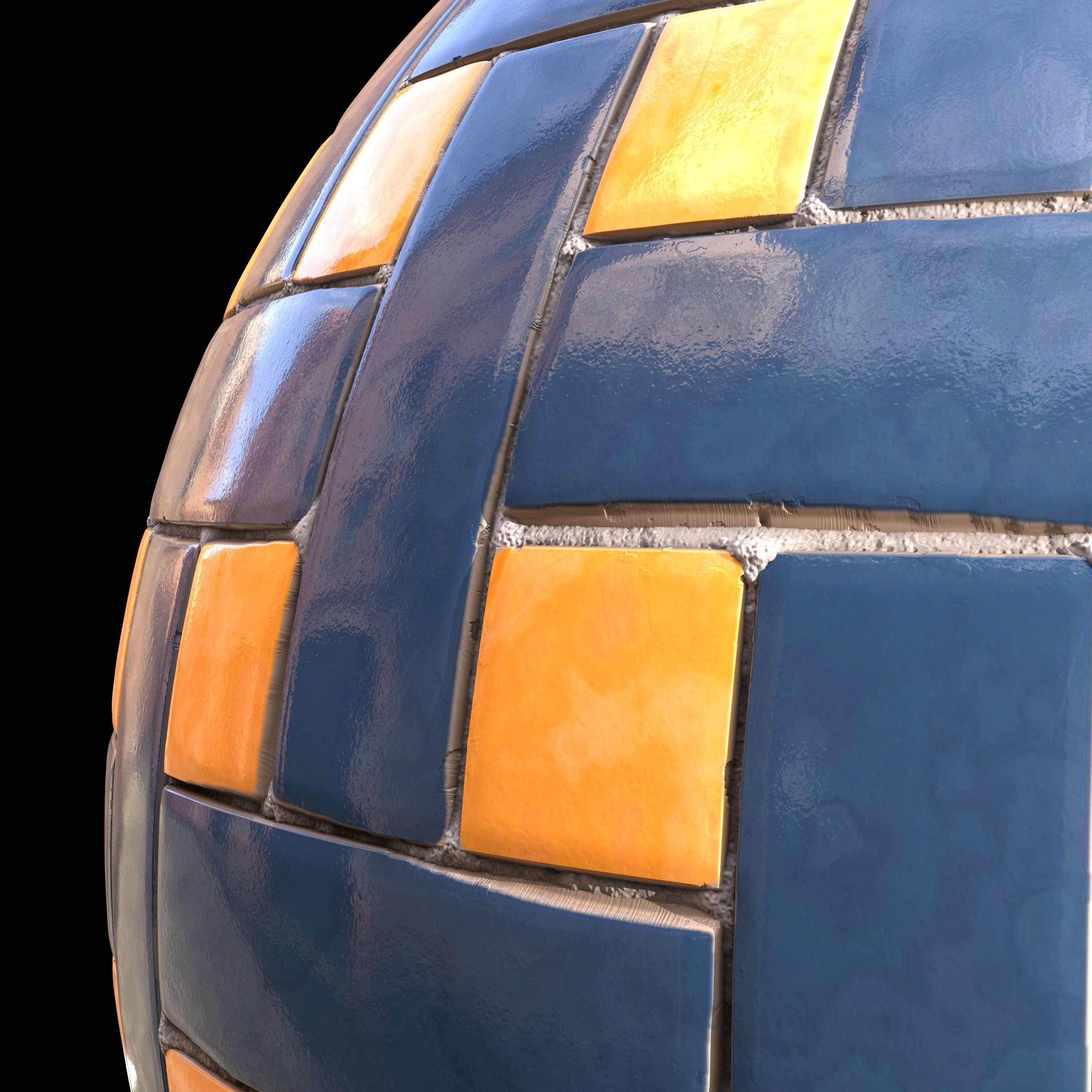 checkerboard tile PBR texture 005 Texture_4