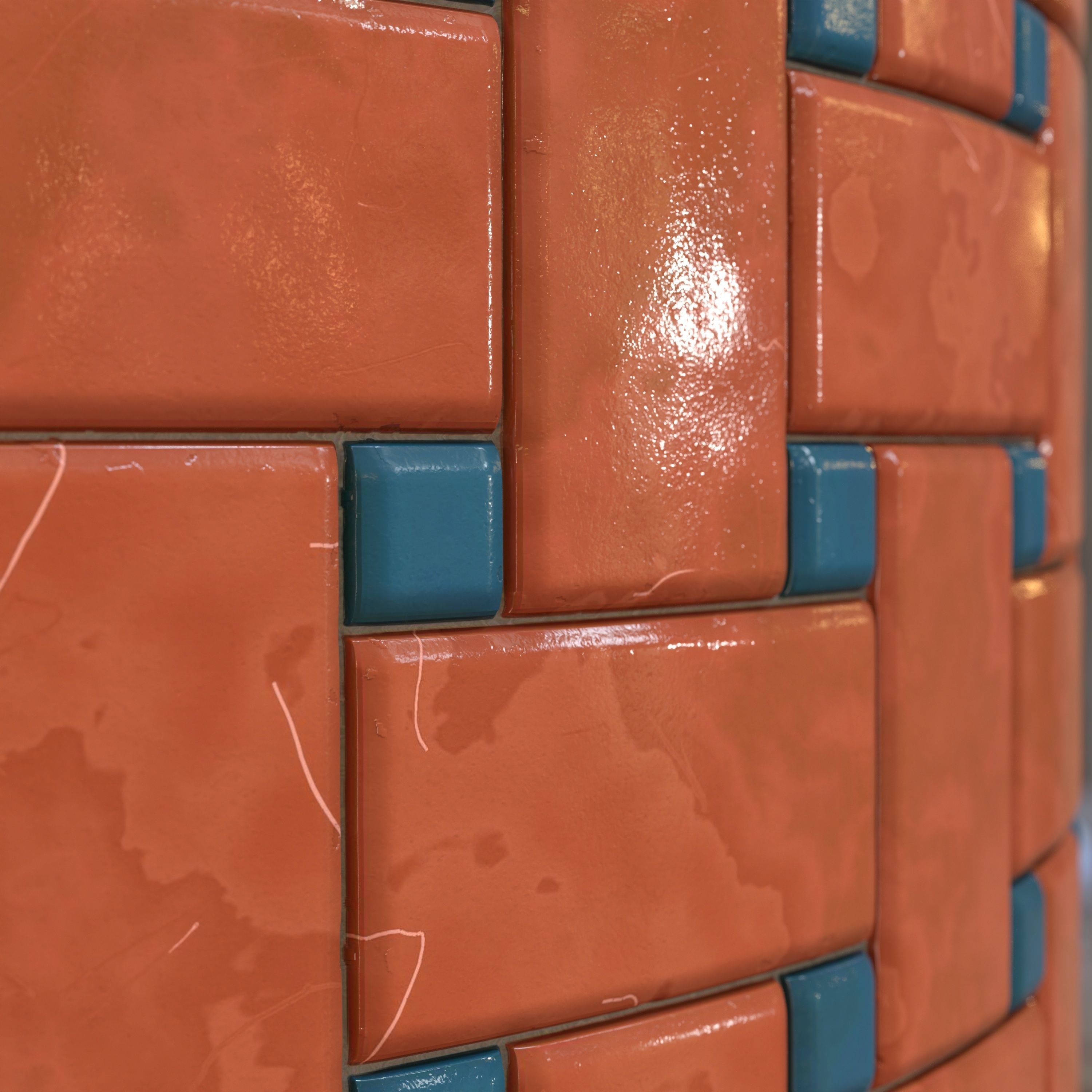 checkerboard tile PBR texture 005 Texture_20