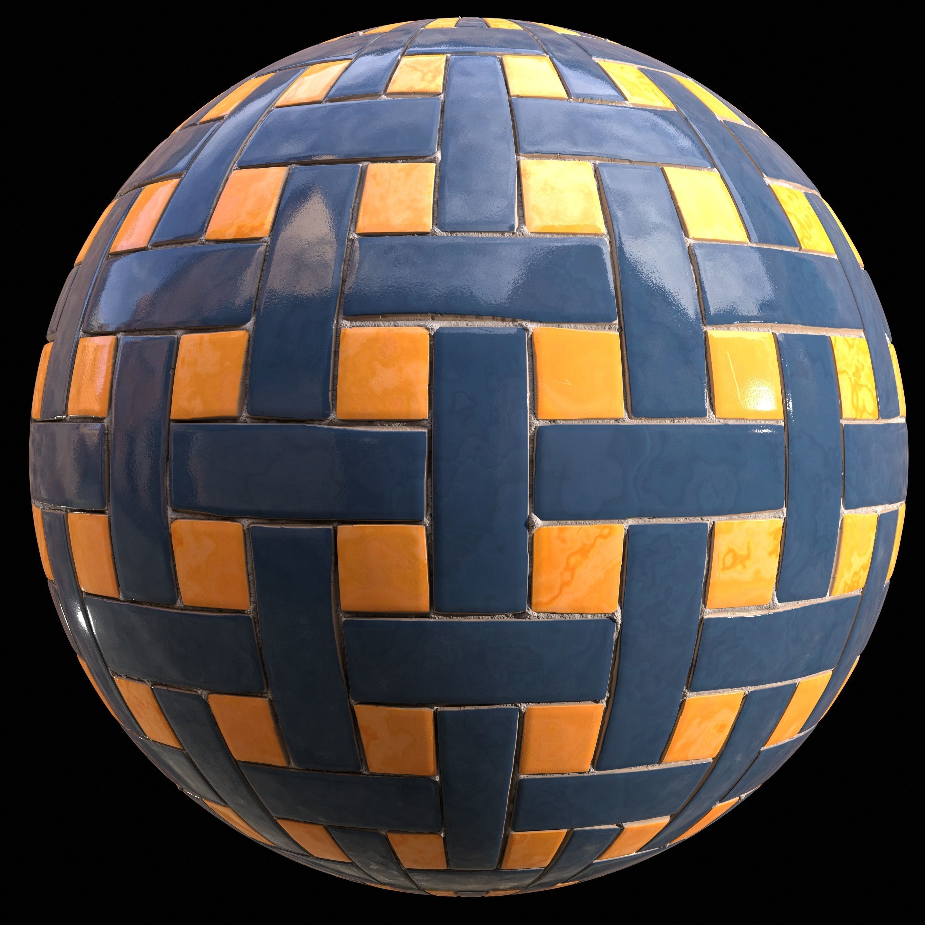 checkerboard tile PBR texture 005 Texture_2
