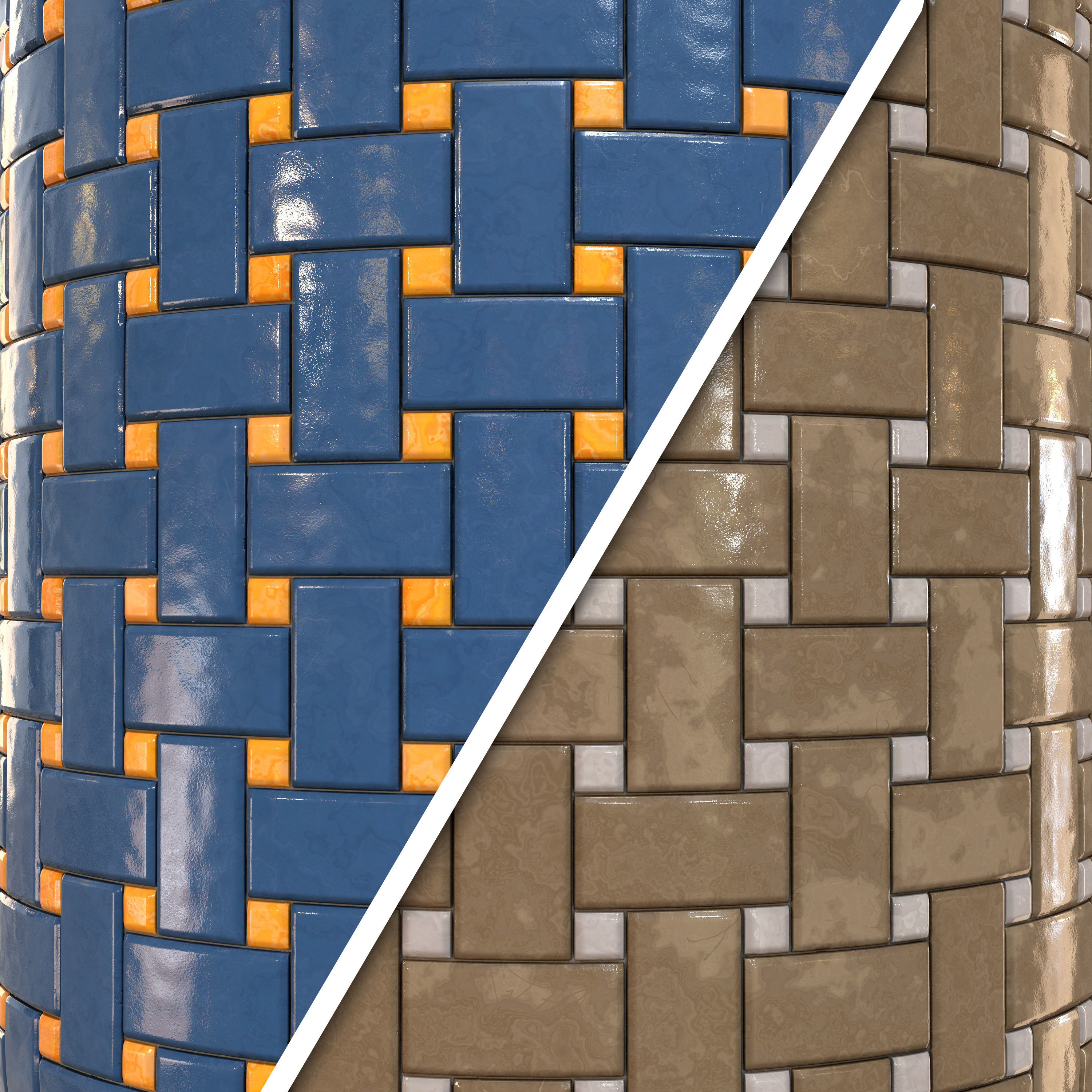 checkerboard tile PBR texture 005 Texture_22