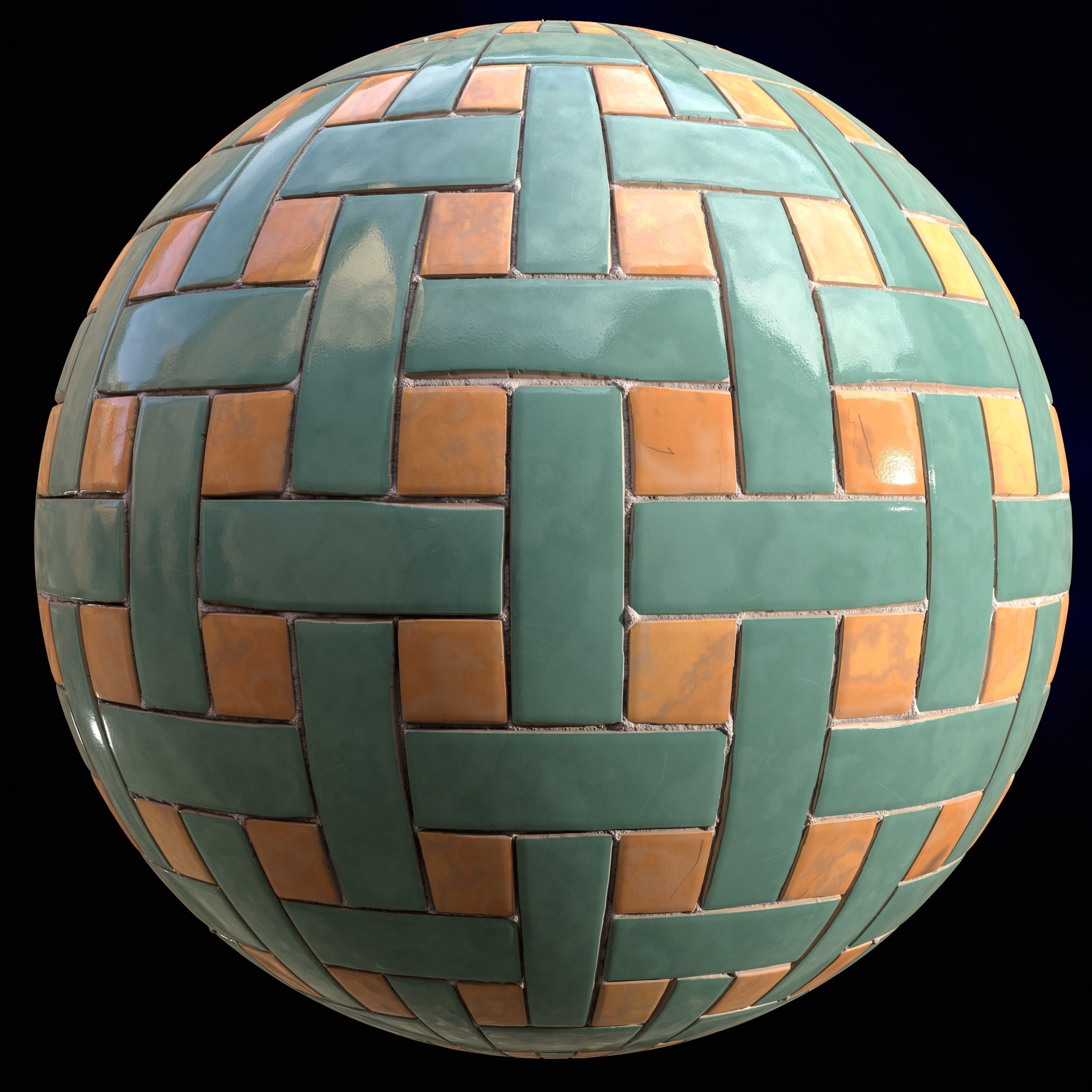 checkerboard tile PBR texture 005 Texture_9