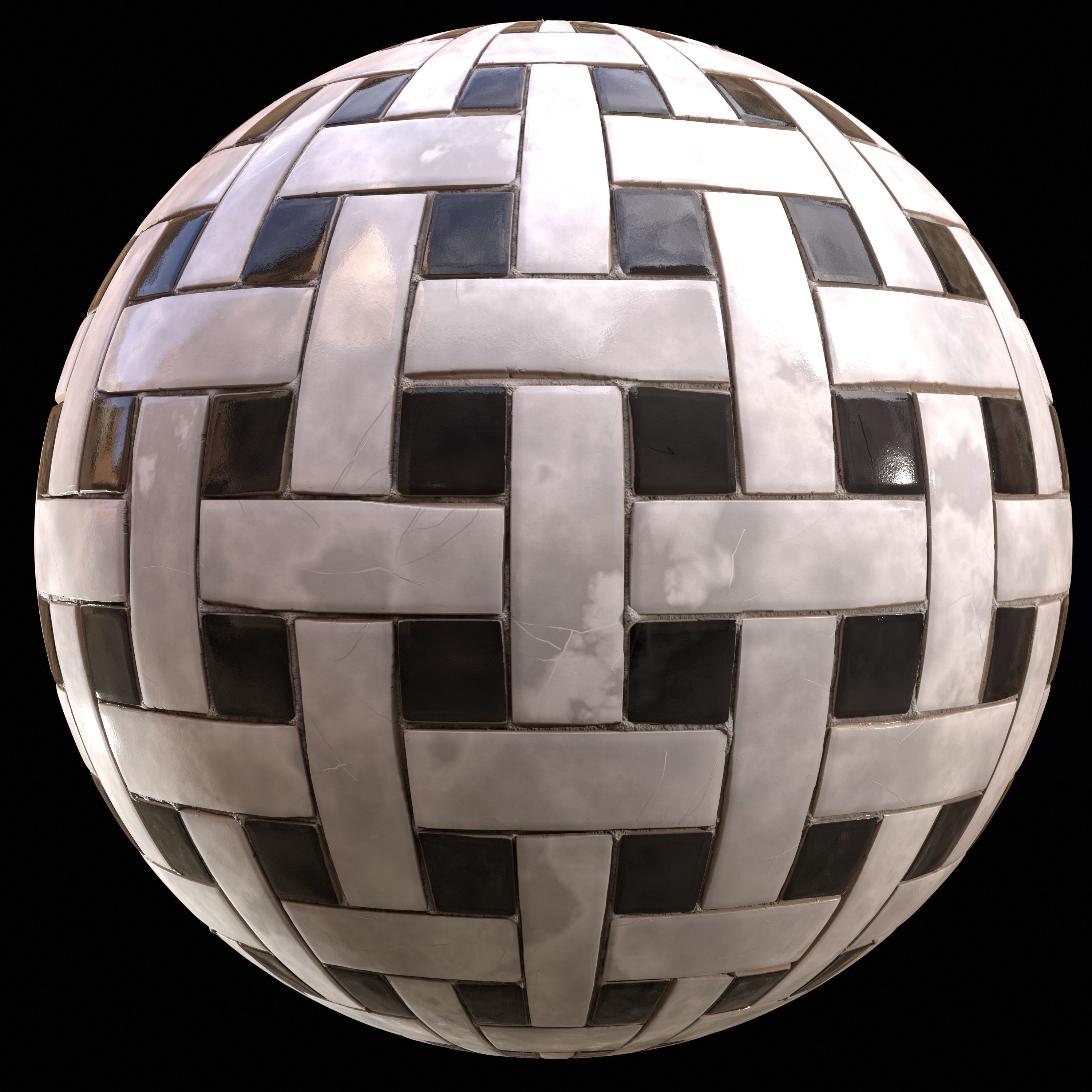 checkerboard tile PBR texture 005 Texture_8